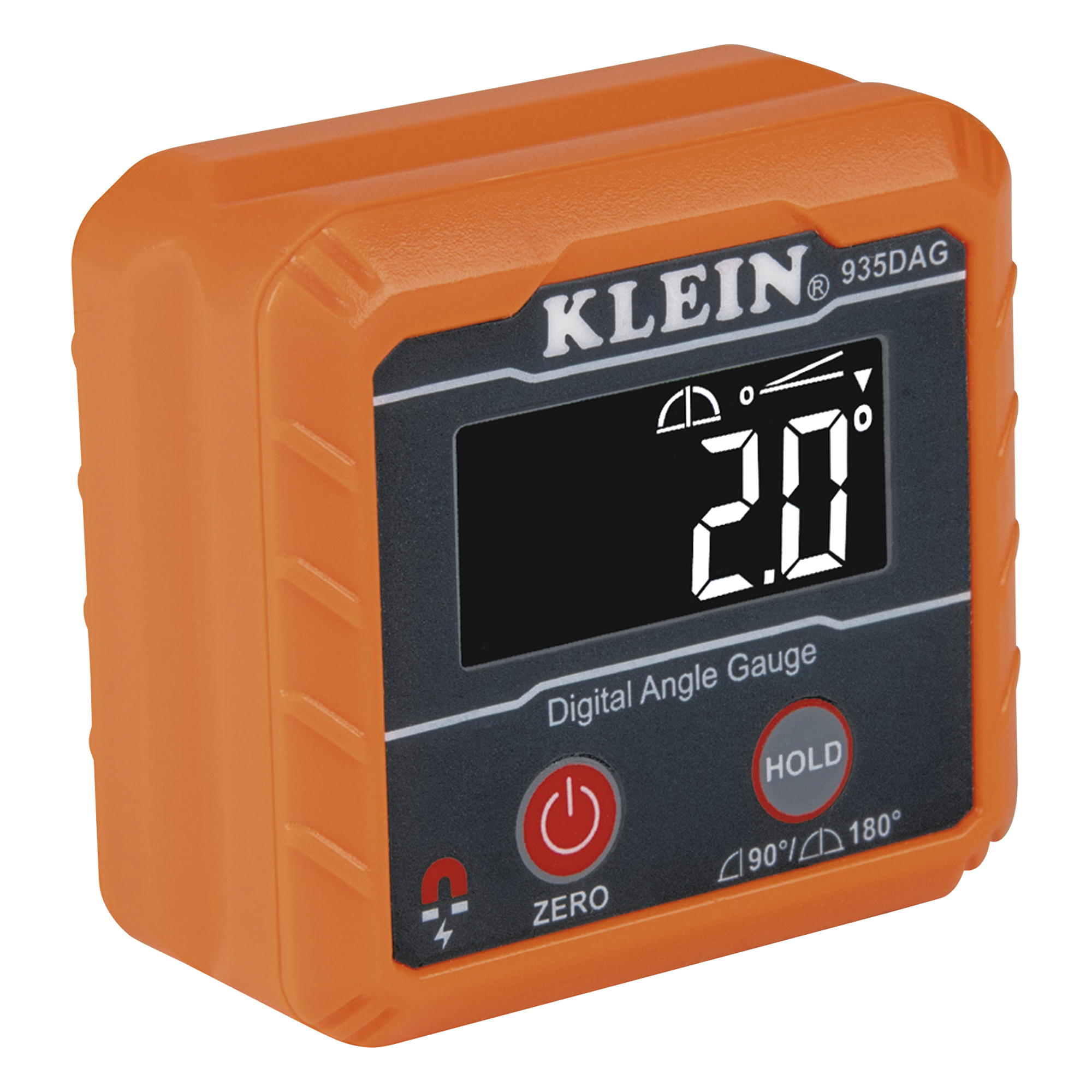 Inclinómetro y Nivel digital con Magneto y Pantalla Digital que Gira en Posición Invertida — KLEIN TOOLS · SKU 935-DAG