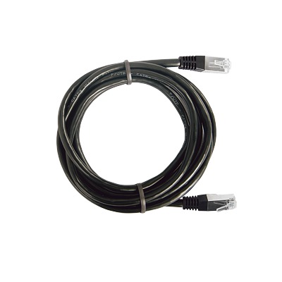 Cable de Parcheo FTP Cat5e - 0.5 Metros (1.64 Pies) - Negro