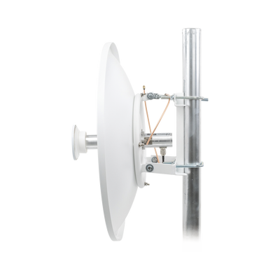 Antena Direccional de alto rendimiento / diámetro de 60 cm / 4.9-6.4 GHz / Ganancia 30 dBi / SLANT de 45 ° y 90 ° / Ideal para 30 km / Conector N-Hembra / Montaje y jumpers incluidos.