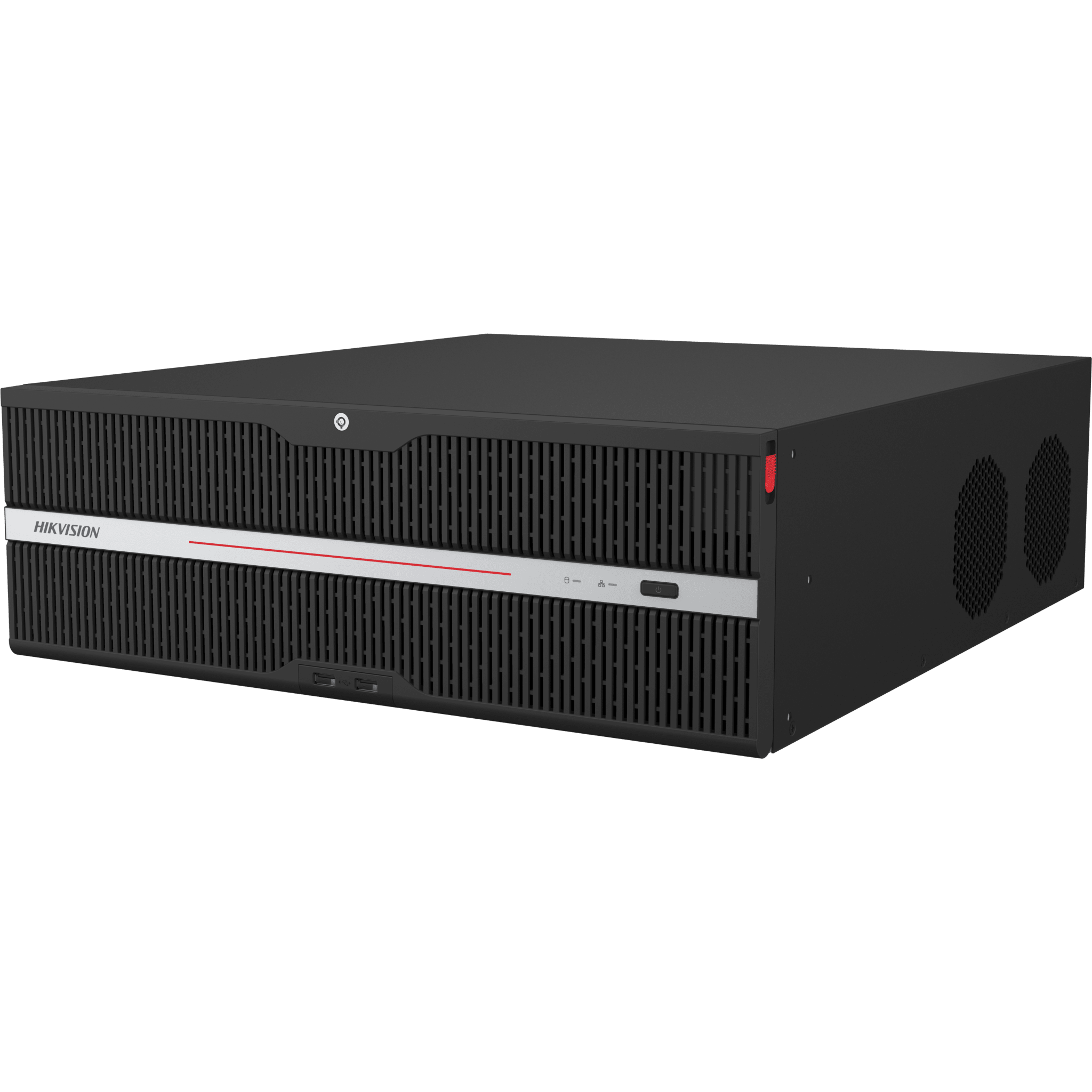 NVR IP / 64 Canales / 32 Megapixel (8K) / 16 Bahías HDD / 400 Mbps Throughput / Dual LAN / RAID / Reconocimiento Facial 100,000 Rostros / HDMI 8K