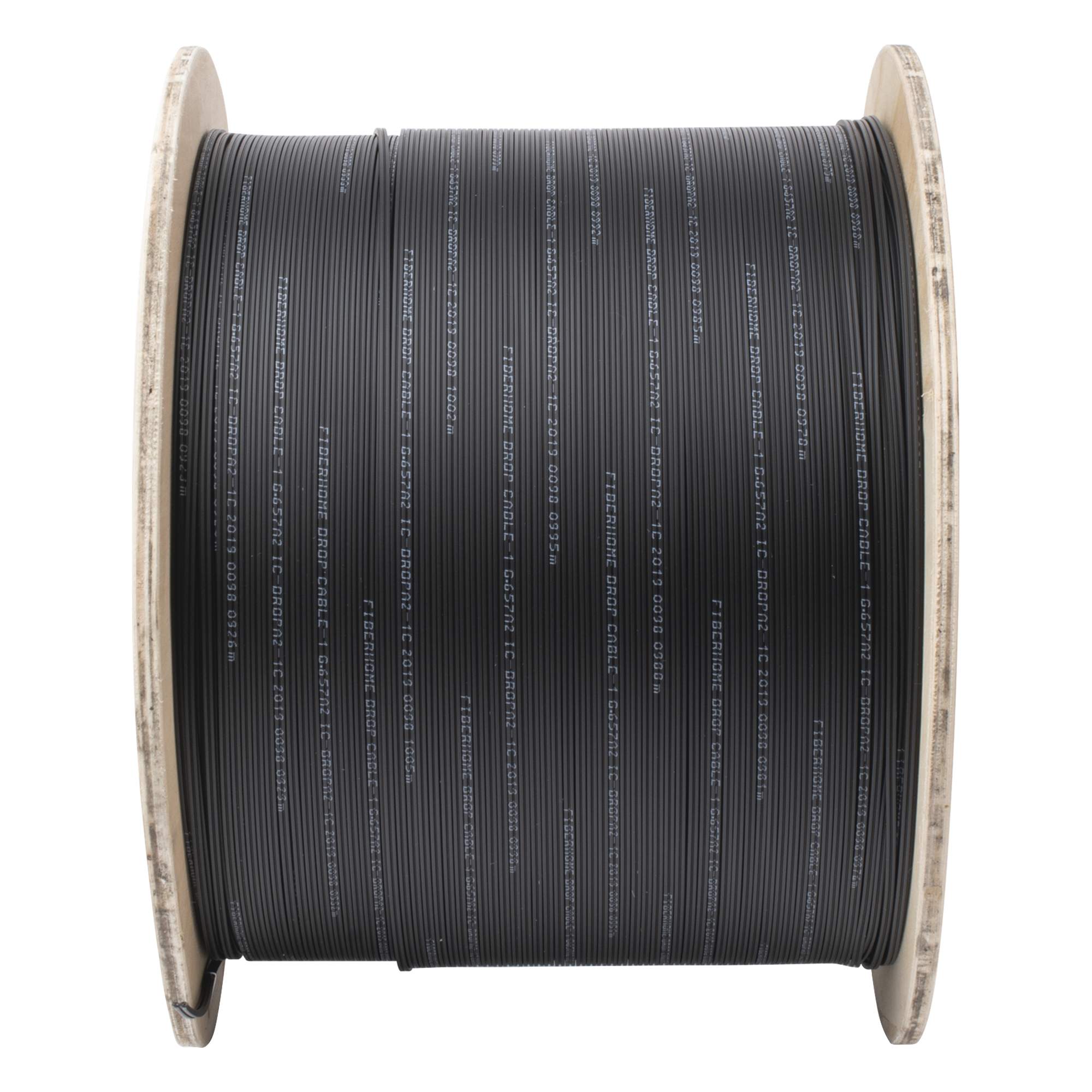 Carrete de 1 km de Fibra Óptica Drop, Interior/Exterior G.657A2 Monomodo de 1 Hilo (Unifibra), Dieléctrica, Forro Negro