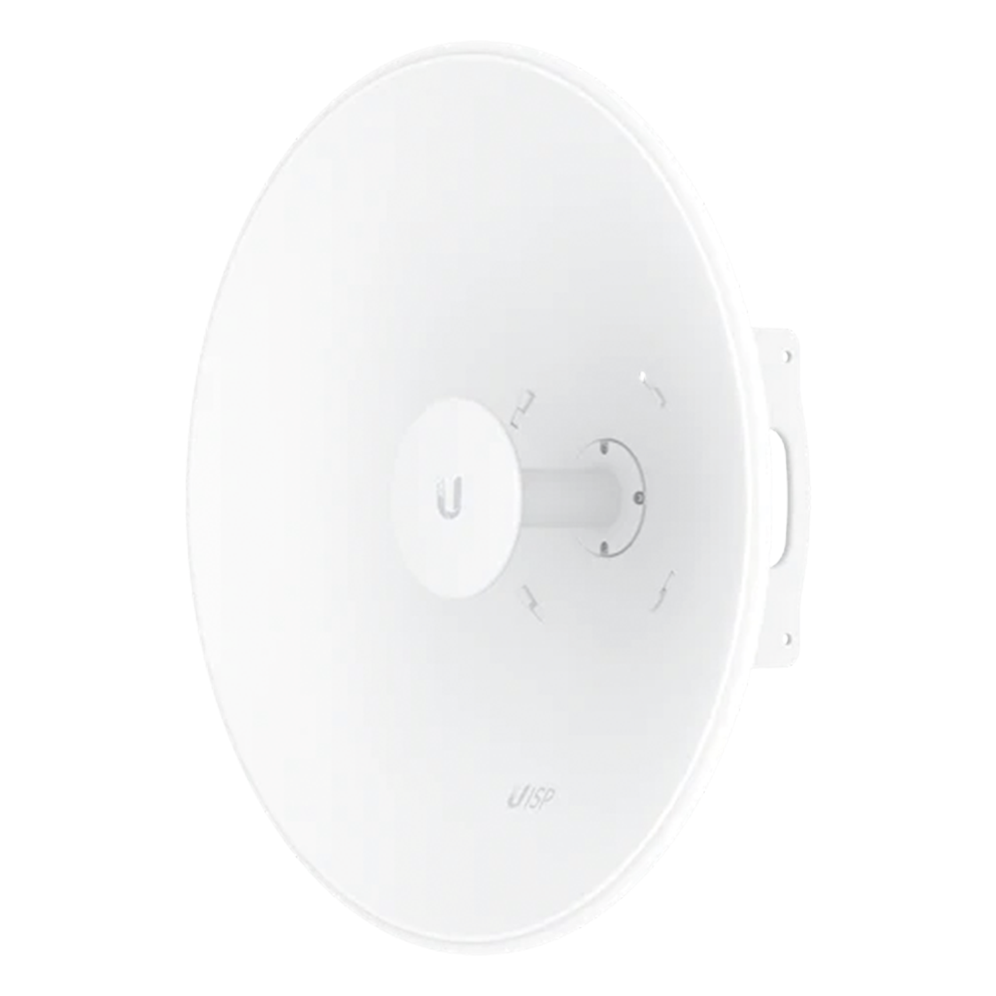 UISP Dish – Antena Direccional Tipo Plato de 30 dBi de Ganancia, Banda de Frecuencia de 5150 a 6875 MHz — UBIQUITI · SKU UISP-DISH
