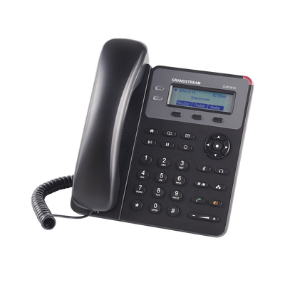 Teléfono IP SMB de 1 Línea, 1 Cuenta SIP con 3 teclas de función programables y conferencia de 3 vías. 5Vcc