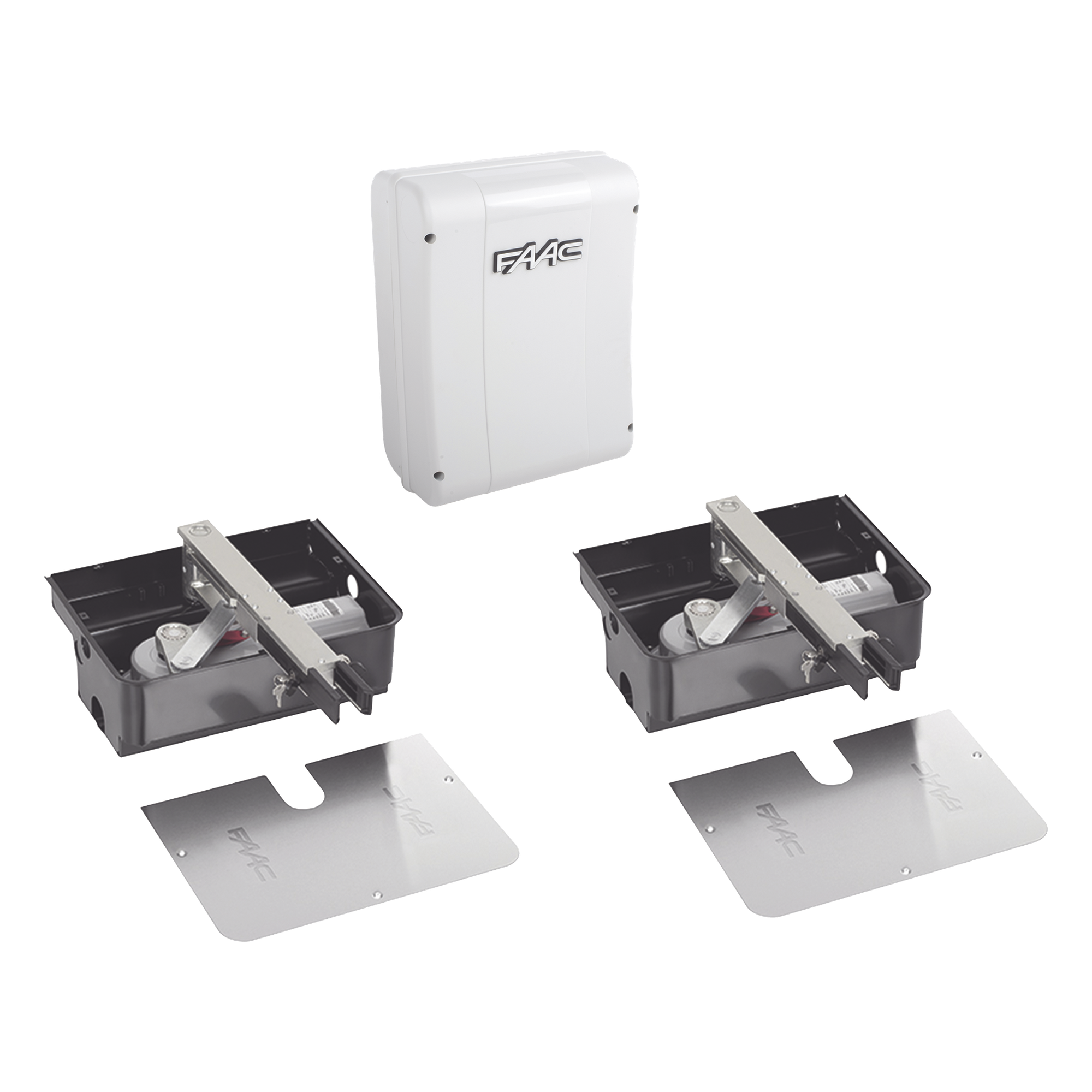 Kit de Operadores Subterraneos FAAC 770N 24V para Puertas Abatibles / Para Puertas de Hasta 3.5 Metros  · SKU FAAC-770N-24V