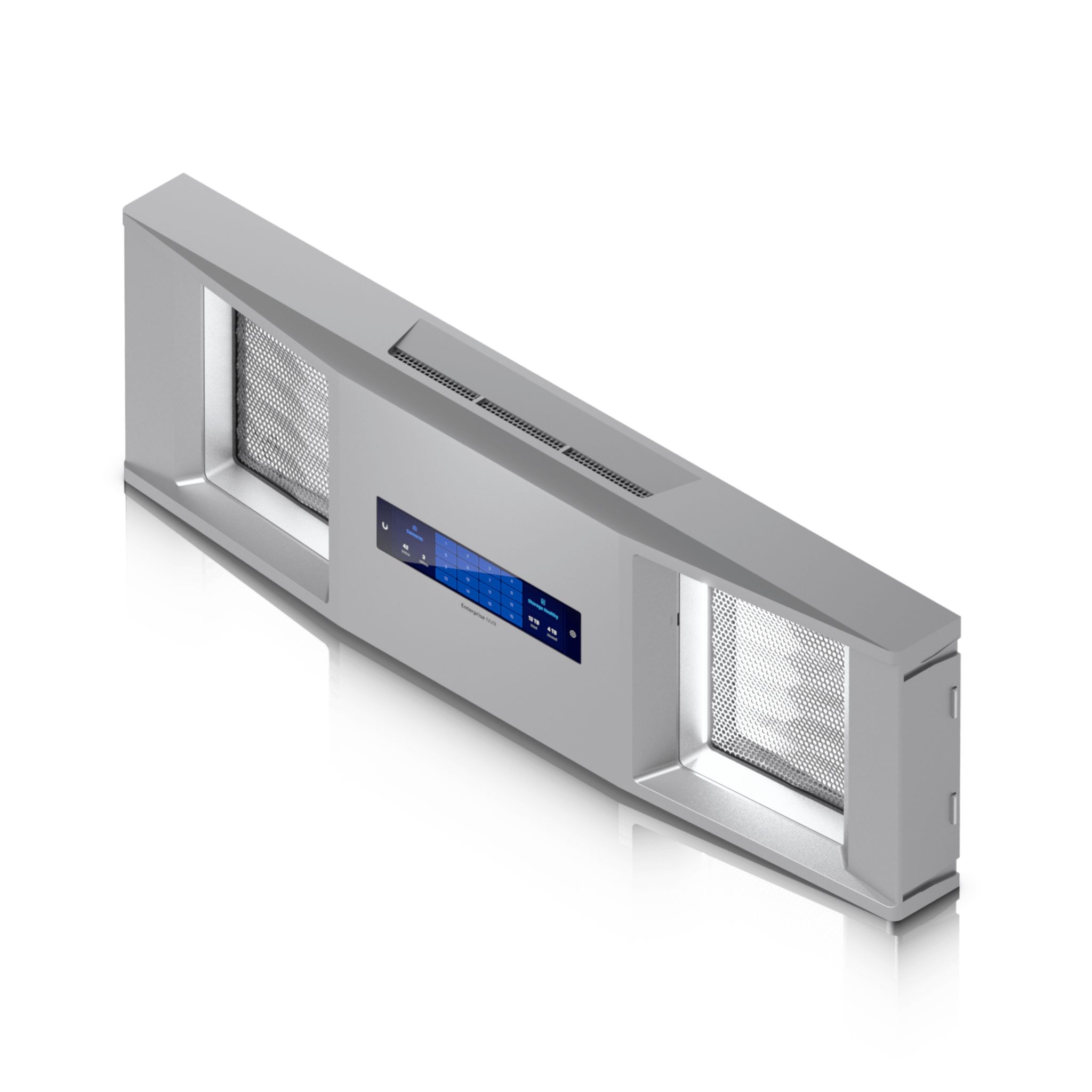 UniFi Enterprise Bezel Pantalla Táctil 4.7 pulgadas / Protección ESD-EMP ±12kV y ±8kV / Temperatura Operativa -5 a 40° C / Humedad Operativa 5-95% / Certificación CE, IC, FCC / Cumple ND / Compatible solo con ENVR