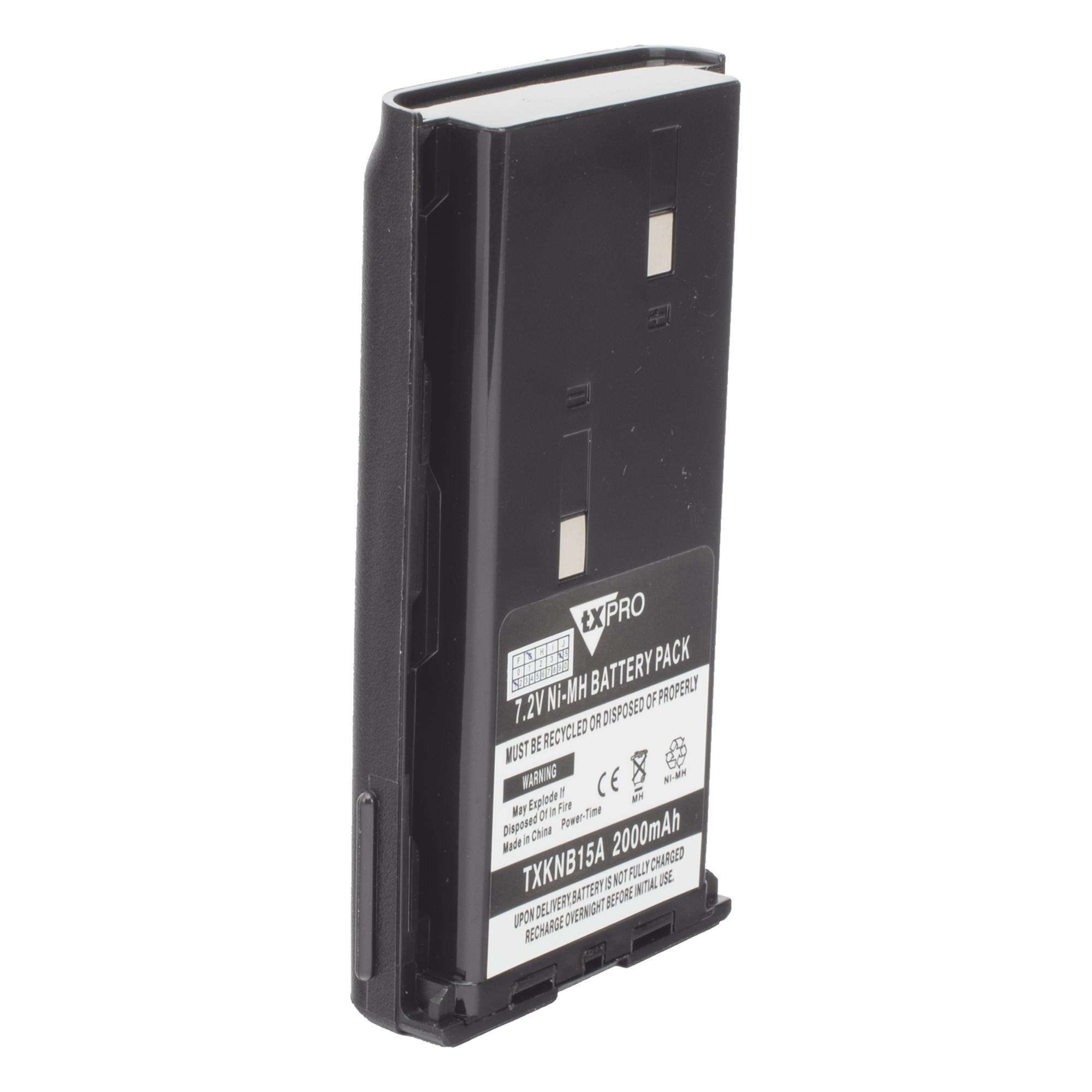 Batería Ni-MH / 2000 mAh / Celdas Japonesas / Carga Rápida 3 h / Policarbonato Resistente / Sellado Ultrasónico / Estándares Militares