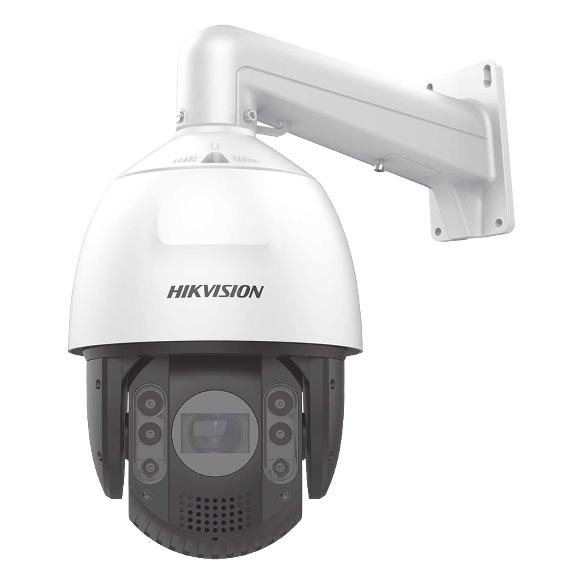 Domo PTZ IP / 2 Megapixel / 25X Zoom Óptico / IR 200 m (656.2 ft) / AcuSense / IP66 / IK10 / Alerta Audible y Luz Estroboscópica / Hi-PoE / DarkFighter — HIKVISION · SKU DS-2DE7A225IW-AEB(T5)