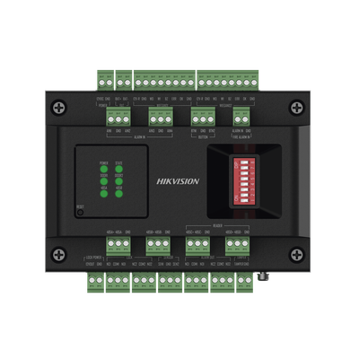 Expansor de 2 Puertas para Paneles de Control de Acceso DS-K27 Series / Comunicación RS-485 / 4 Entradas y 2 Salidas Auxiliares