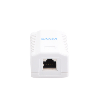 Caja de Pared con 1 Puerto, Incluye 1 Jack STP Cat6A