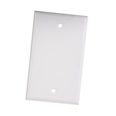Placa de Pared Ciega Universal, Color Blanco