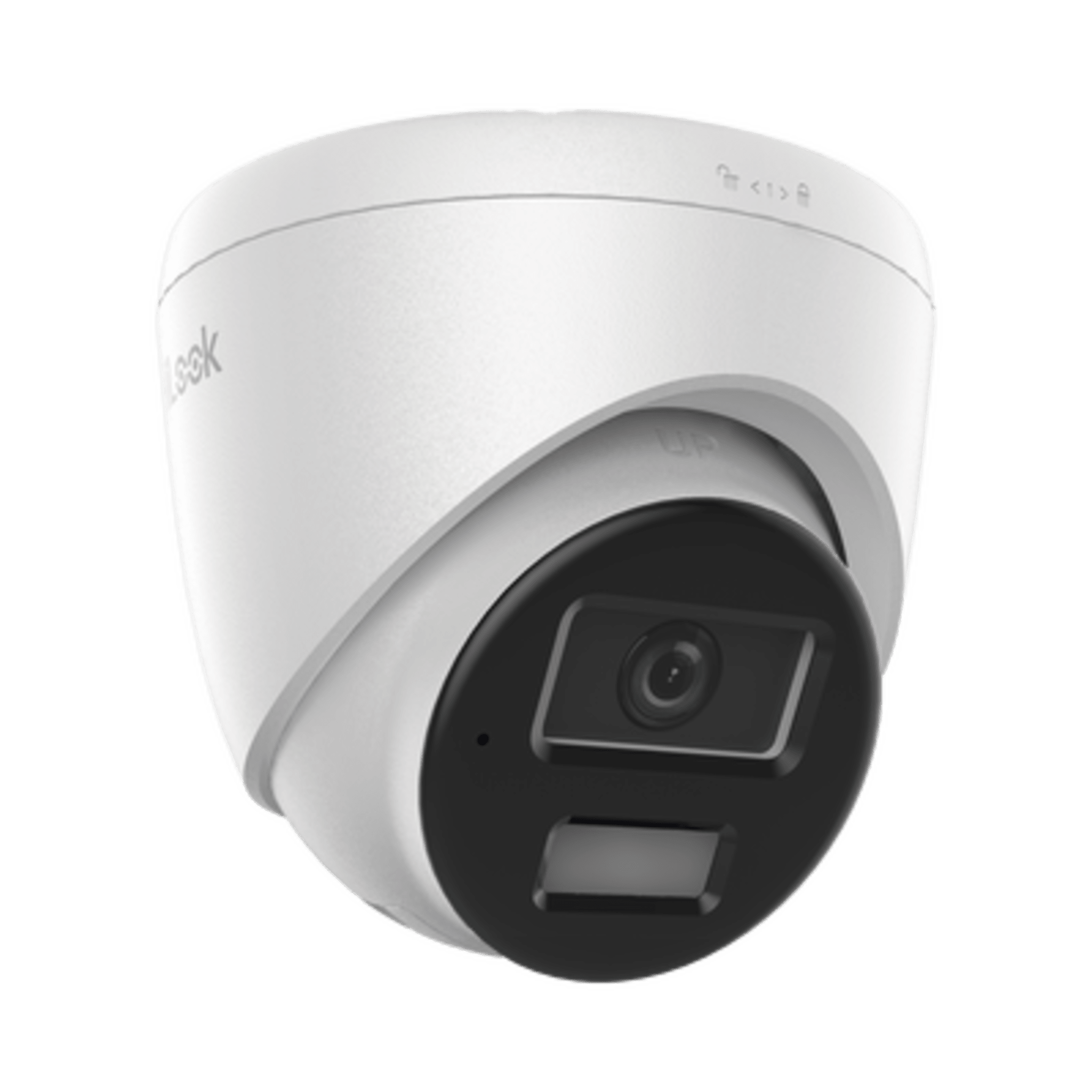 [Dual Light] Turret IP 4 Megapixel / Lente 2.8 mm / 20 mts IR + 20 mts Luz Blanca / Micrófono Integrado / ACUSENSE Lite / Exterior IP67 / PoE / dWDR / H.265+ / ONVIF