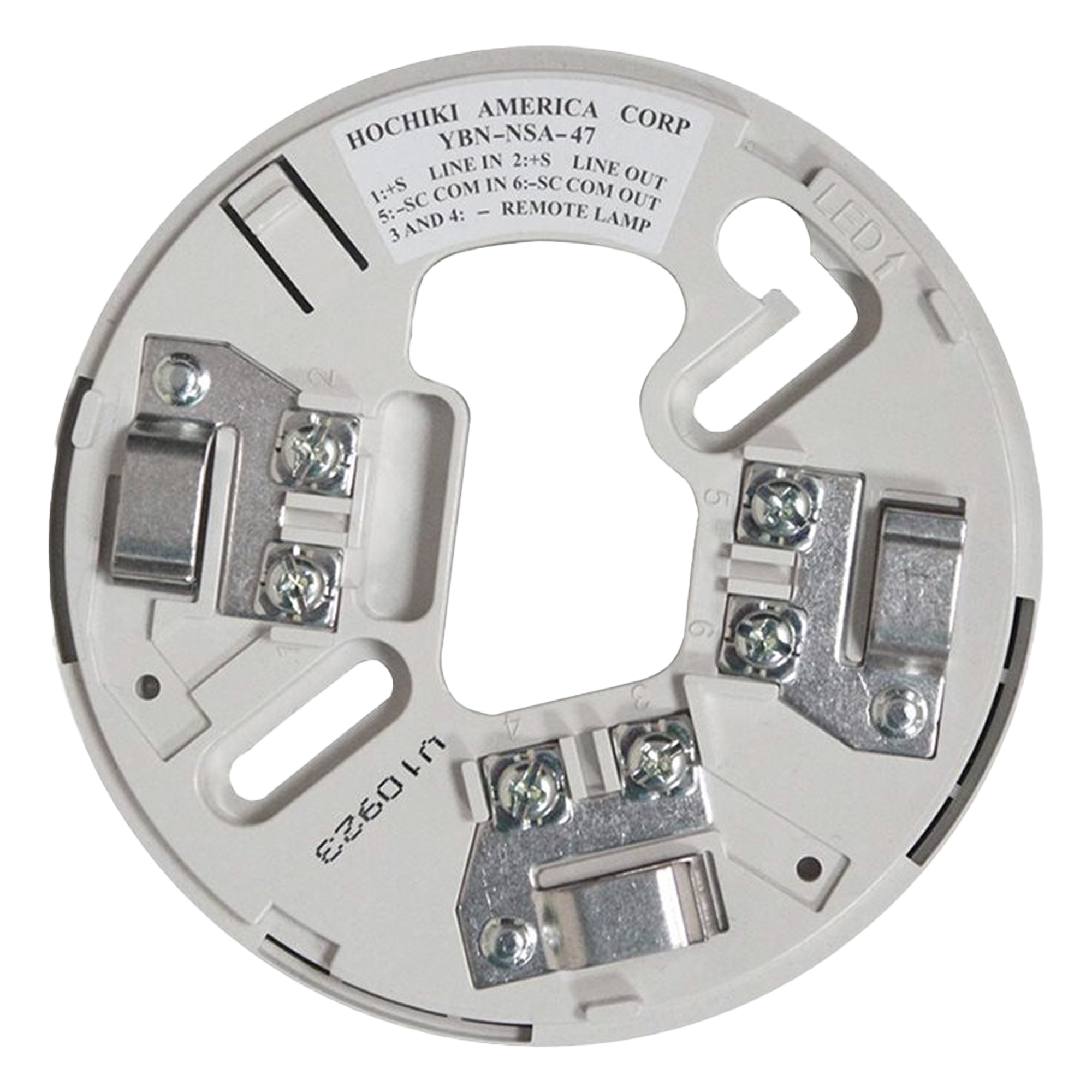 Base De 4" Color Hueso Para Sensores Análogos Direccionales Hochiki (0300-06830) 7TH Edición UL268 — HOCHIKI · SKU YBN-NSA-47