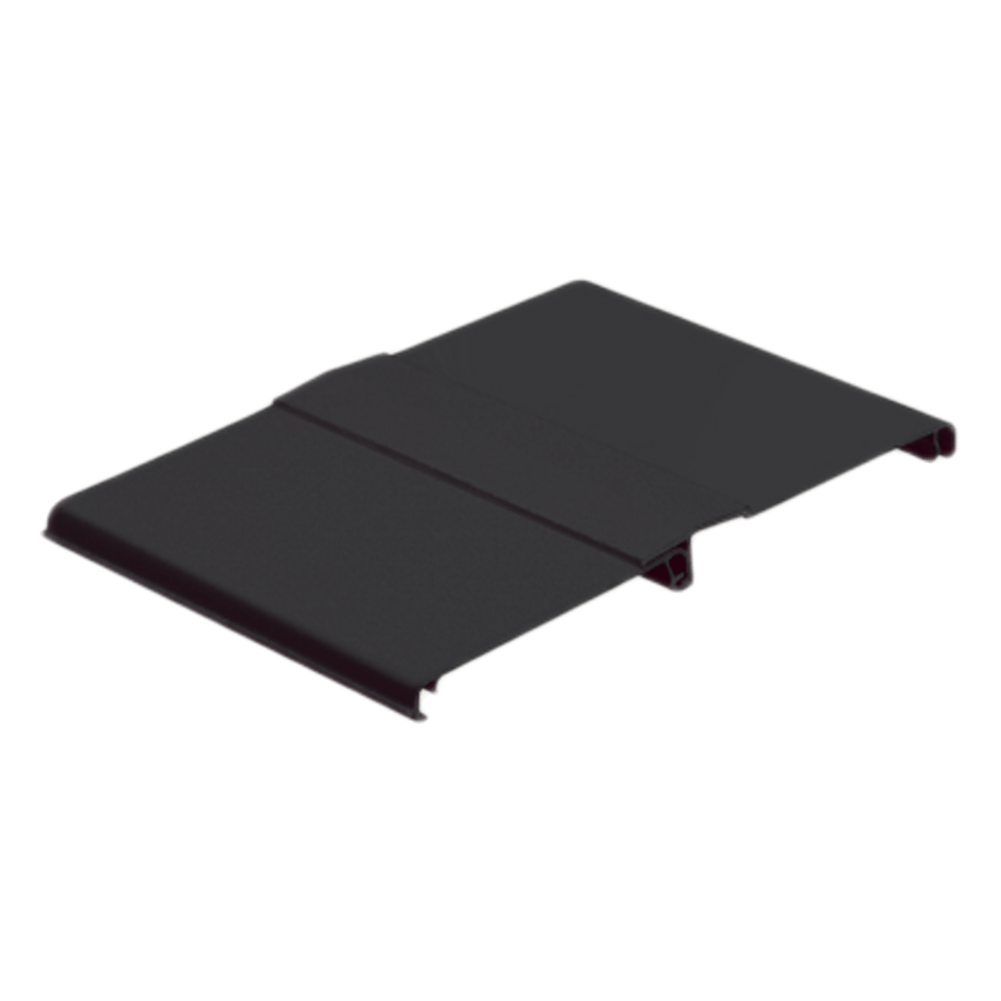 Tapa Con Bisagra a Presión Para Canaleta FiberRunner™ FR12X4BL6, de PVC Rígido, Color Negro, 1.8 m de Largo — PANDUIT · SKU FRHC12BL6