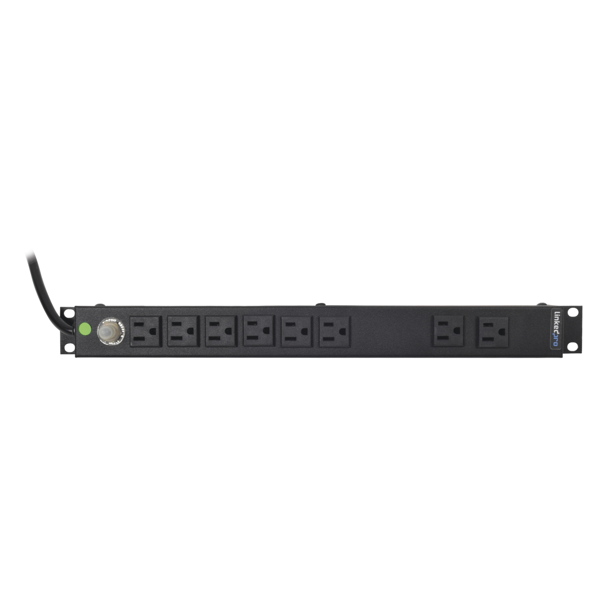 Multicontacto Horizontal (PDU) de 8 Contactos (NEMA 5-15R) Rack 19" 1UR. Voltaje Entrada/Salida: 120Vca/15A — LINKEDPRO BY EPCOM · SKU HTCM-1U