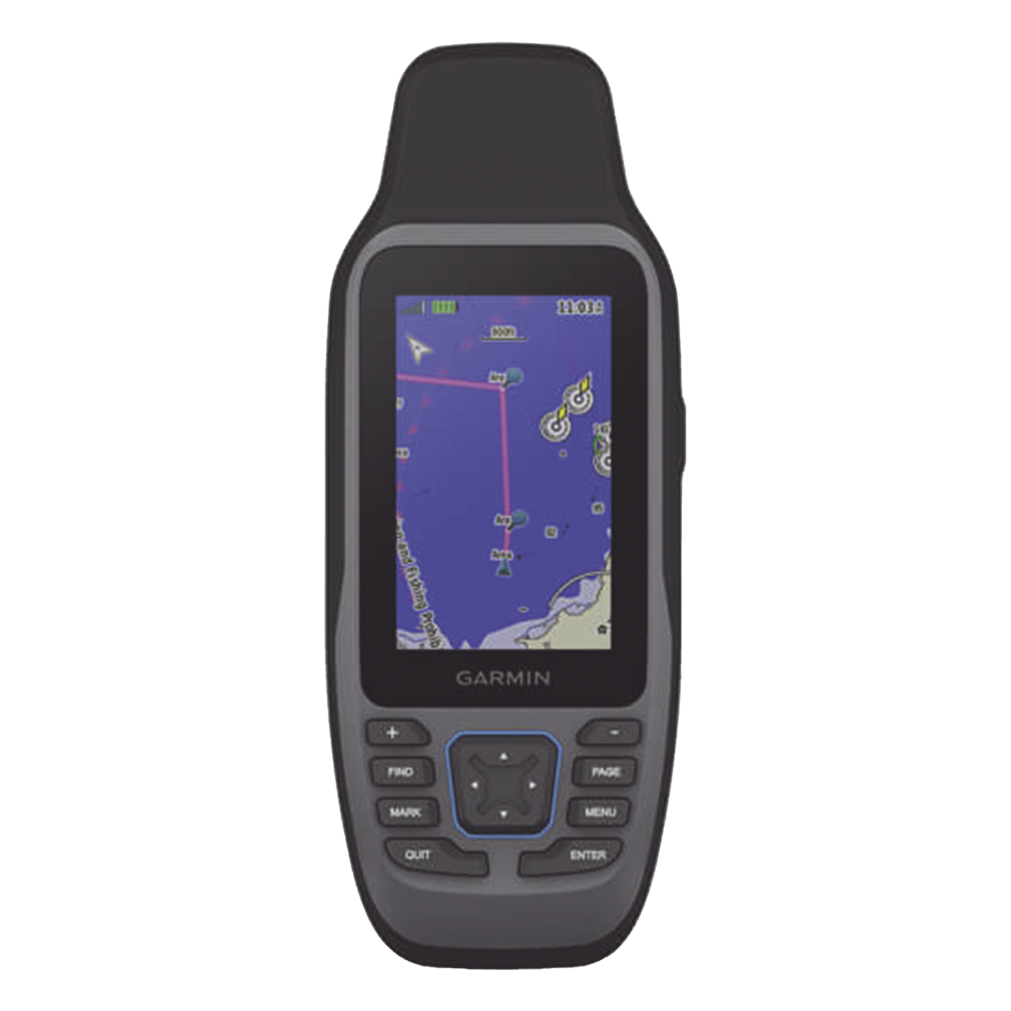 GPS Portátil GPSMAP 79sc / Resistente al Agua IPX7 / Pantalla a Color de Alta Resolución / Flotante / Brújula Electrónica de 3 Ejes / Hasta 19 Horas de Batería / Compatible con GPS, GLONASS, Galileo, QZSS y SBAS / Memori — GARMIN · SKU 10-02635-02