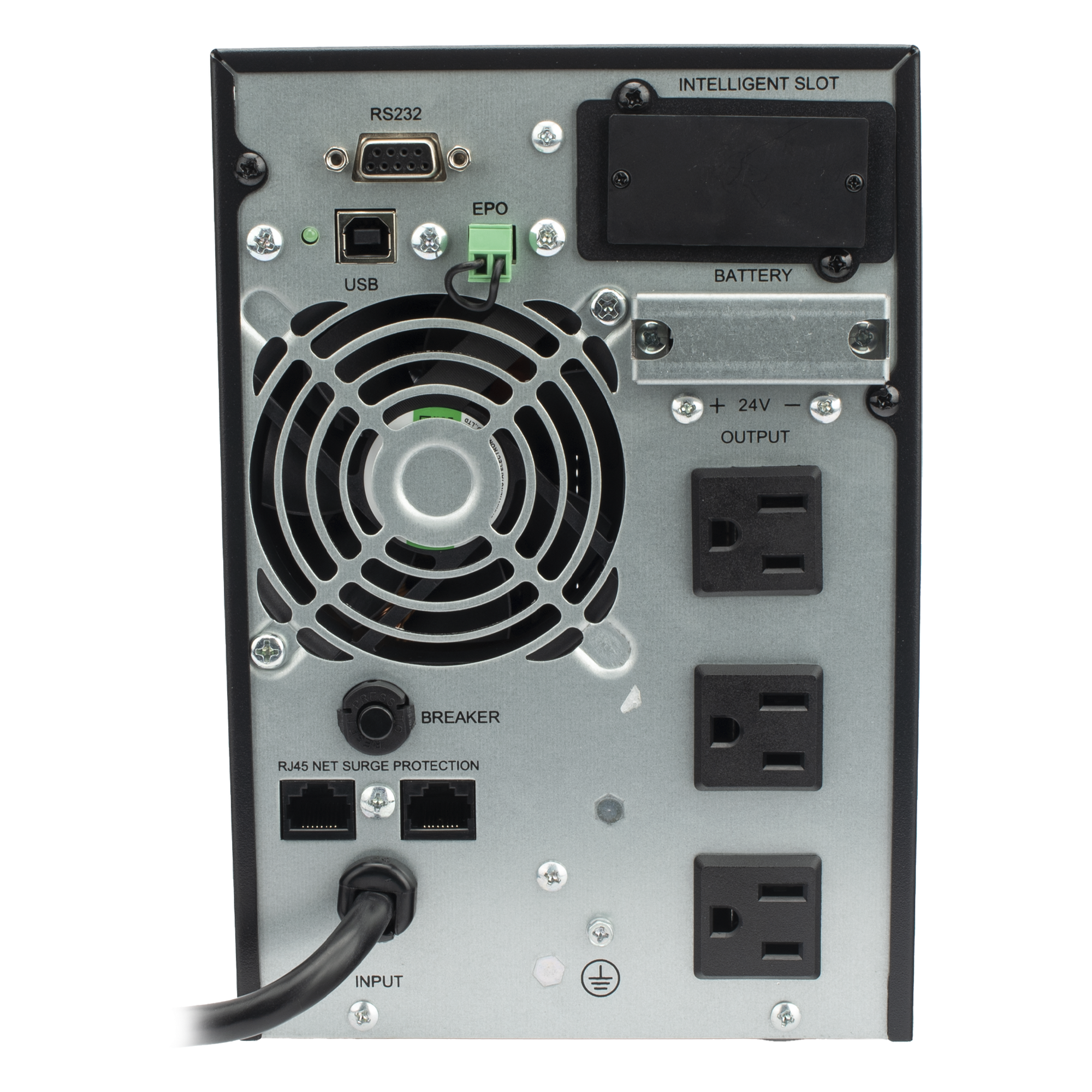 UPS 1000VA/900W  Online Doble Conversión /Pantalla LCD / 3 tomas 5-15R / Regulación de Voltaje / Protección RJ45