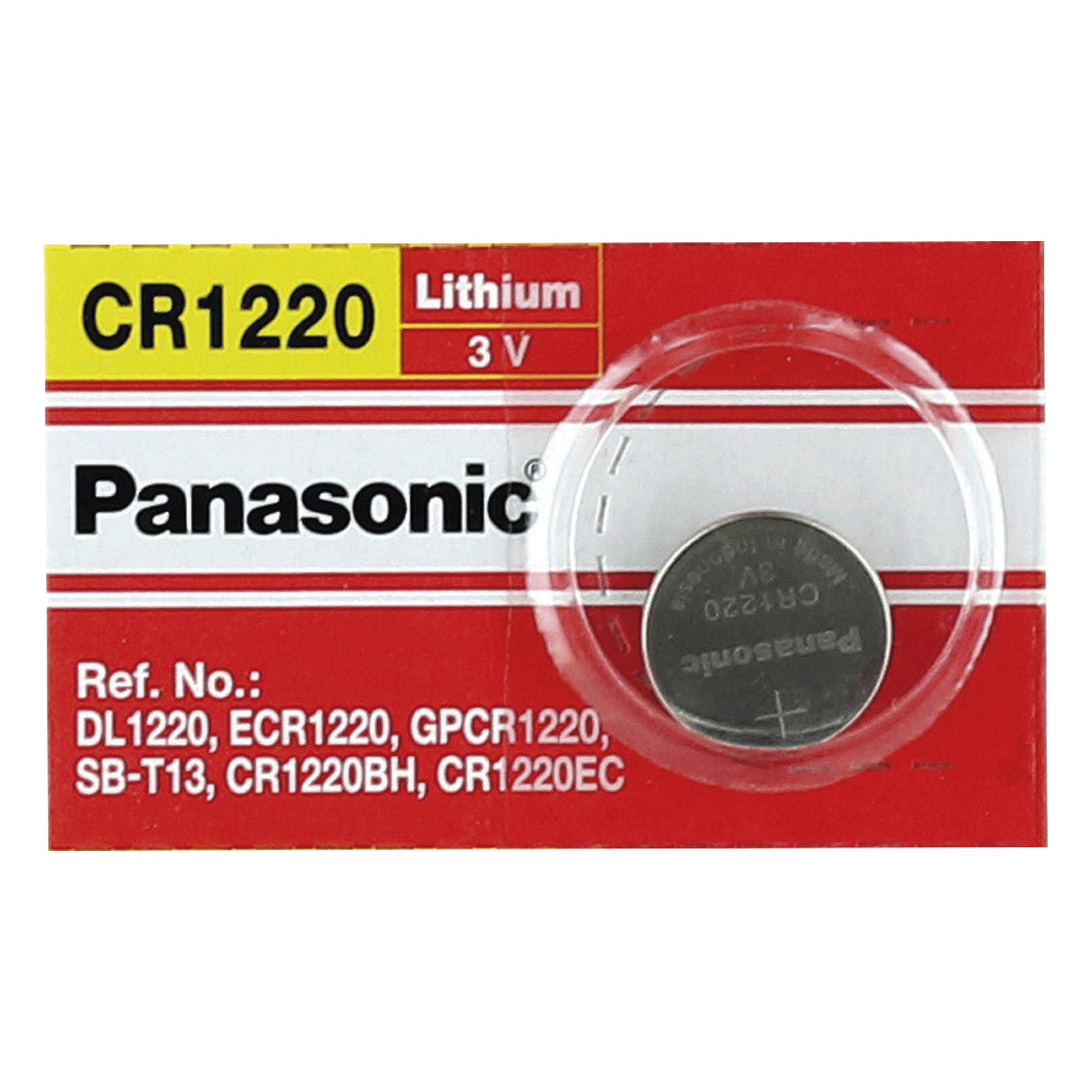 Batería de Litio tipo Moneda 3V @ 35mAh / Recomendado para DVR´s epcom y HIKVISION (No Recargable) — PANASONIC · SKU CR1220