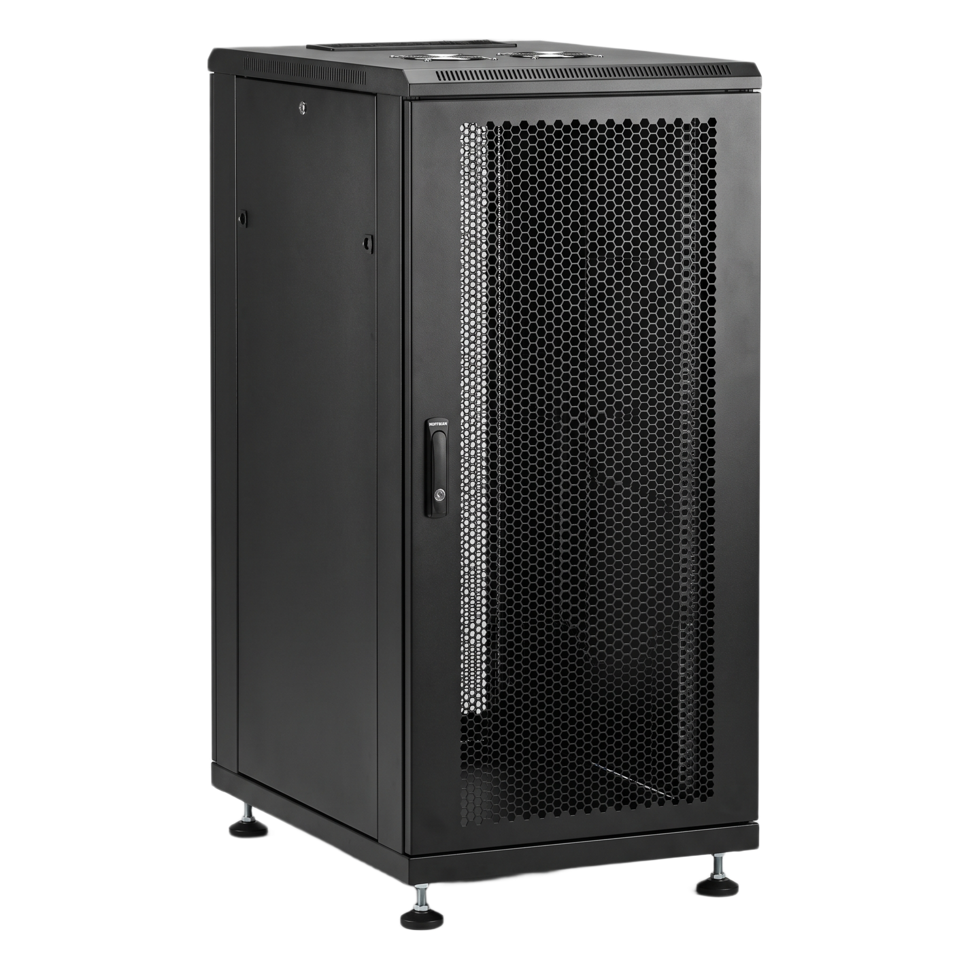 Gabinete de Telecomunicaciones ProLine S1 24 UR 600 mm de Ancho, 900 mm de Profundidad, Color Negro — HOFFMAN · SKU PS1C1269B