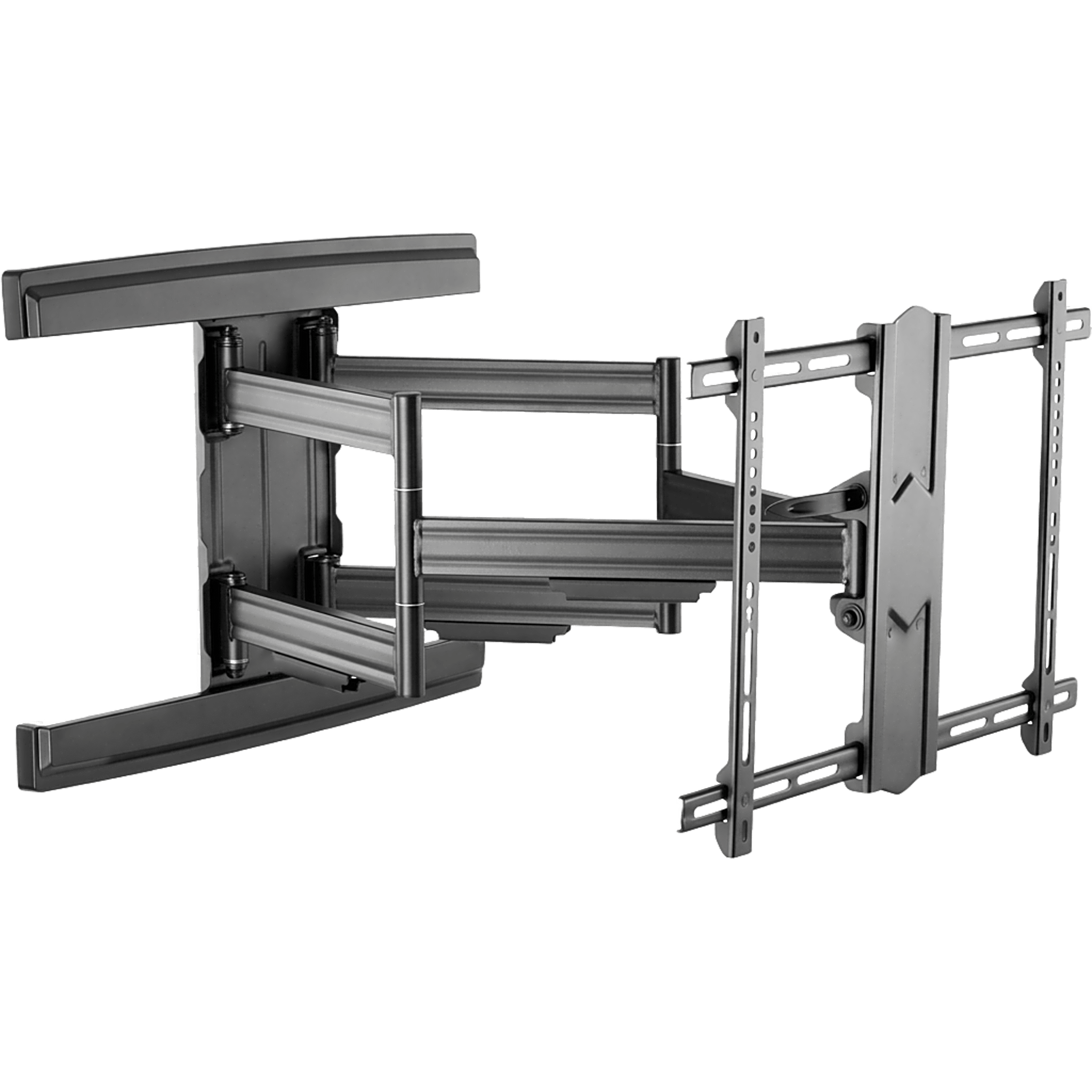 Soporte de Pared Articulado para Pantallas 37" a 85" / Extensión 800 mm / Capacidad de Carga 69.9 kg / Gestión Integrada de Cables / Patrones VESA Múltiples / Inclinación con Bloqueo