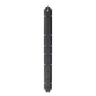 PDU Vertical / 10 Contactos NEMA 5-15R / 120Vca 15A / 2.5m Cable / 3.1 x 37.5 x 3.9 in — LINKEDPRO BY EPCOM · SKU TCMSR19