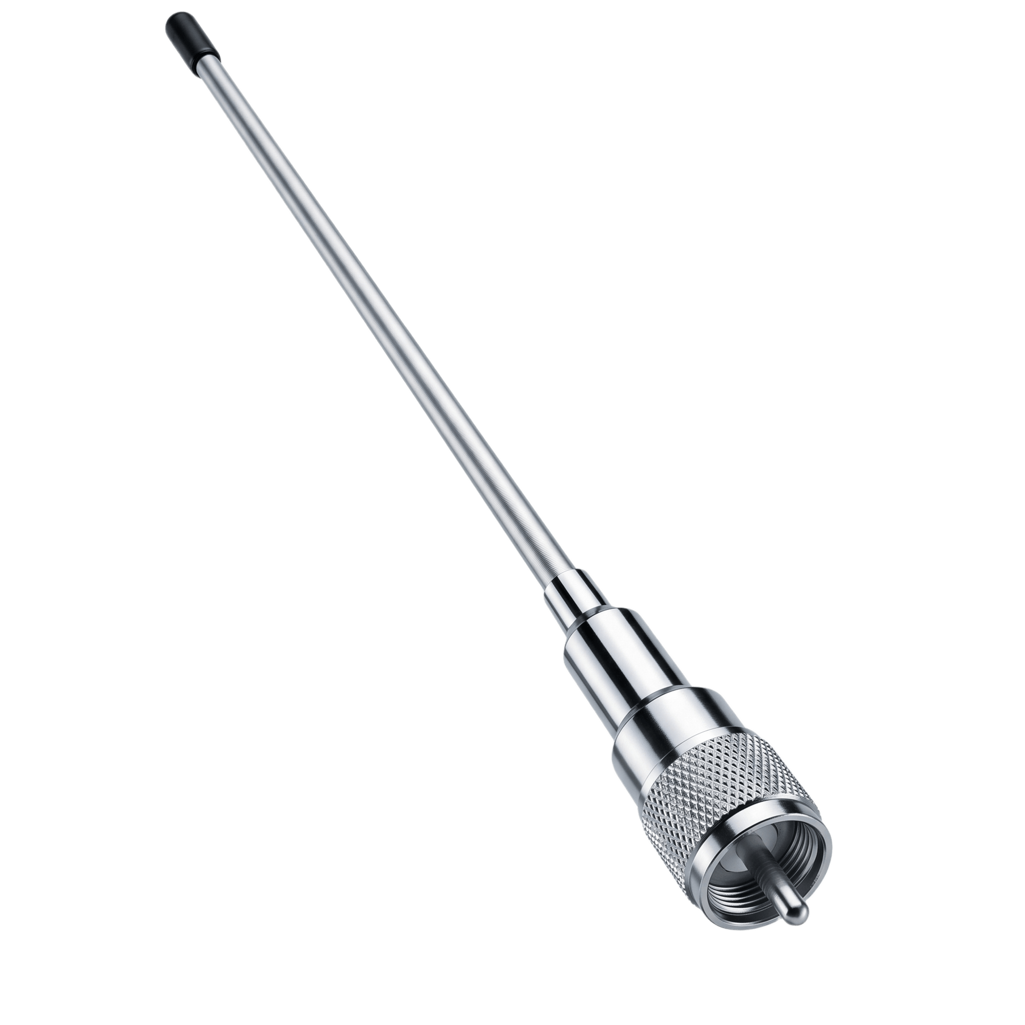 Antena VHF-UHF / 136-512 MHz / 2.1 dBi / 200W / PL-259 Macho / 55.8 cm / Omnidireccional