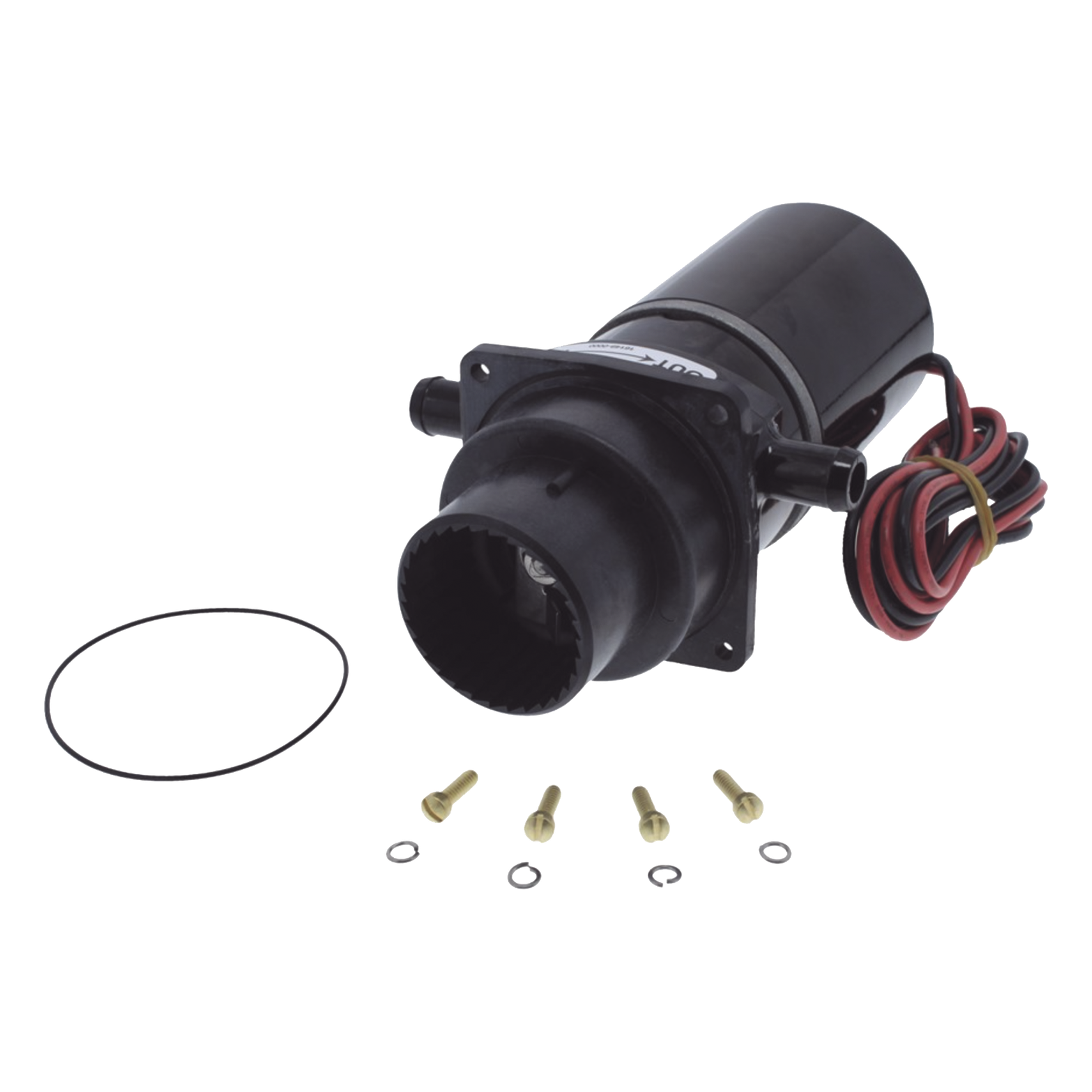 Bomba maceradora de 12 Vcd como repuesto para inodoros serie 37010-0000, 37010-1000, 37010-0090. — JABSCO · SKU 37041-0010