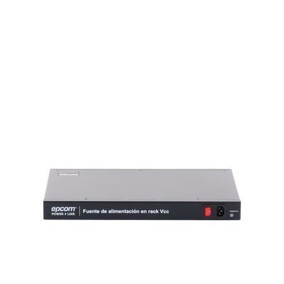 Fuente 12 Vcc / Industrial / tipo RACK / 20 Amperes / 16 salidas / 1.25 Amperes por salida administrada / 2.5 Amperes por salida máxima