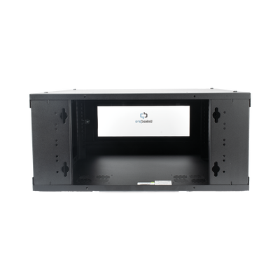 Gabinete de Pared con Puerta de Cristal Templado, 635mm de Profundidad, 4U Rack de 19'', Acero Reforzado