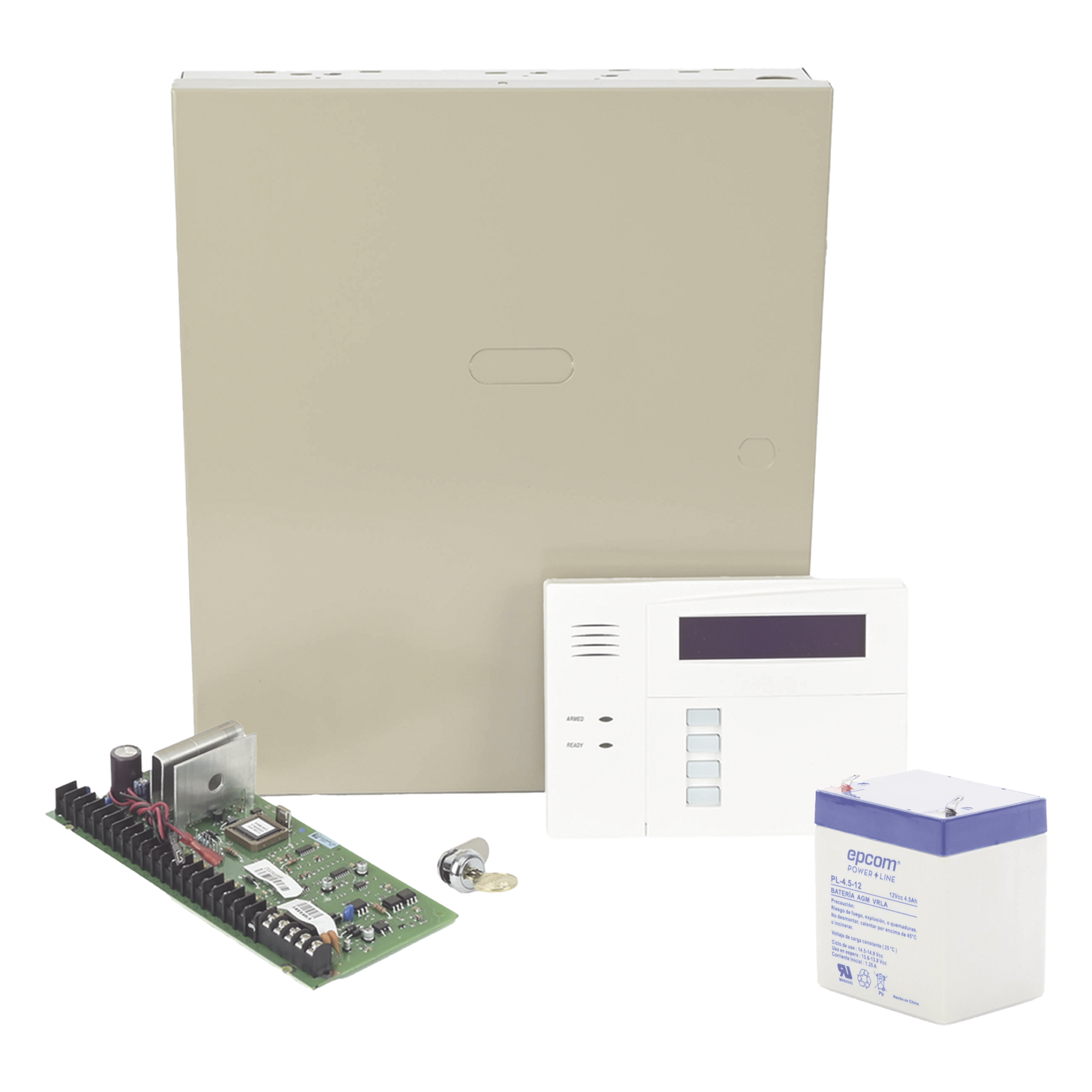 Kit de panel de alarma híbrido de hasta 48 zonas con gabinete, batería y teclado con receptor inalámbrico — HONEYWELL HOME RESIDEO · SKU VISTA48LANB/6160RF
