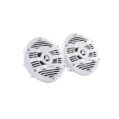 Par de altavoces fabricados en grado marinos en color blanco de 6.5" potencia máxima de 150 W 