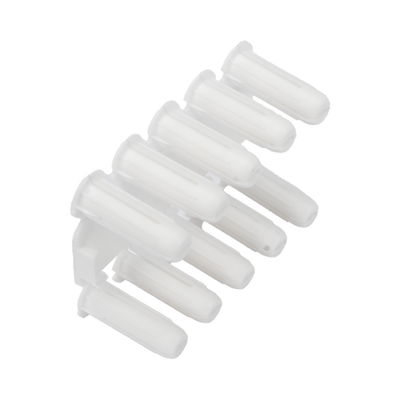 Taquete blanco 3/16" para tornillo 8mm x 3/4" (100pzs) (1101-01100) 