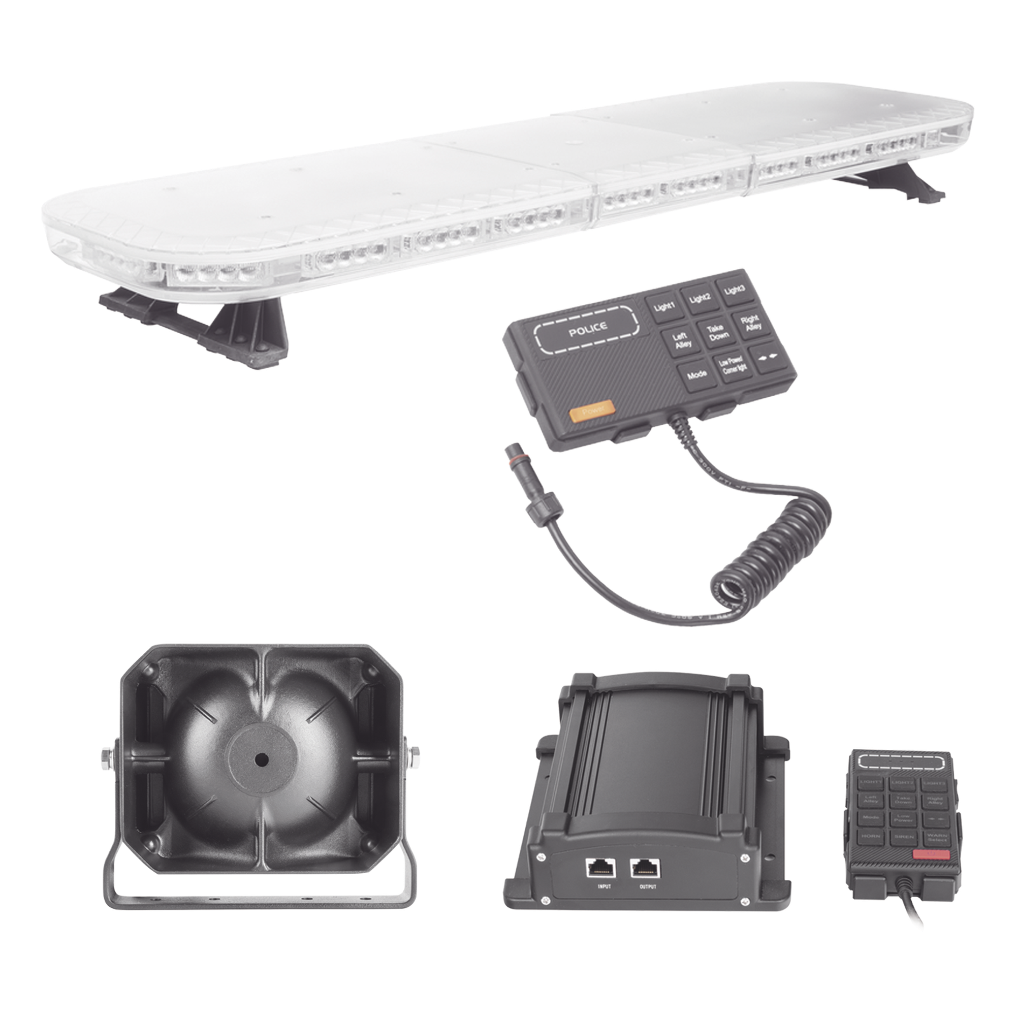 Kit básico para equipamiento de unidades de Seguridad Pública — EPCOM INDUSTRIAL SIGNALING · SKU X67RBAKIT2