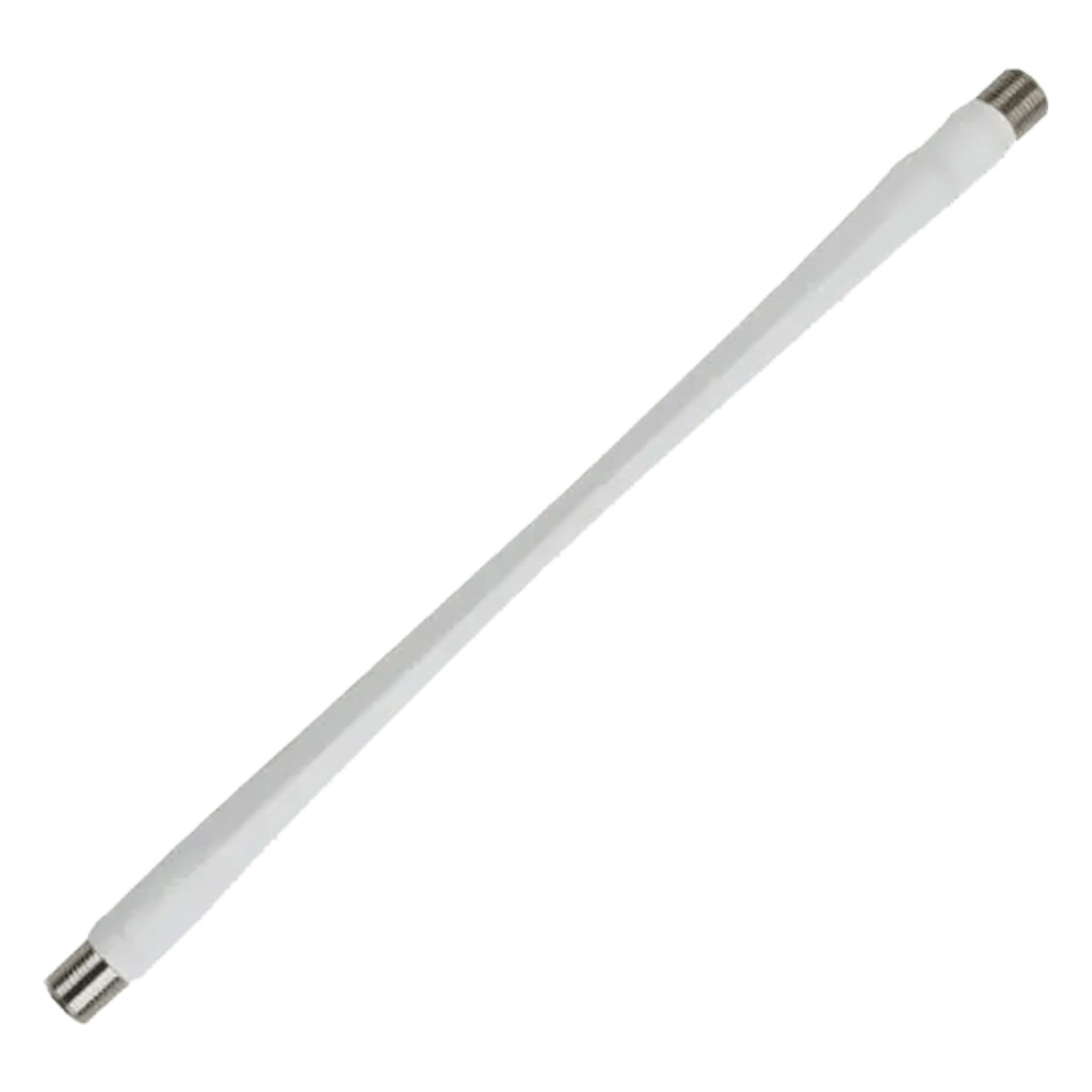 Jumper Coaxial Delgado Color Blanco de 25.4 Centímetros (10 Pulgadas) de Longitud y Conectores F Hembra en Ambos Extremos. 75 Ohm de Impedancia. — WILSONPRO / WEBOOST · SKU 951182