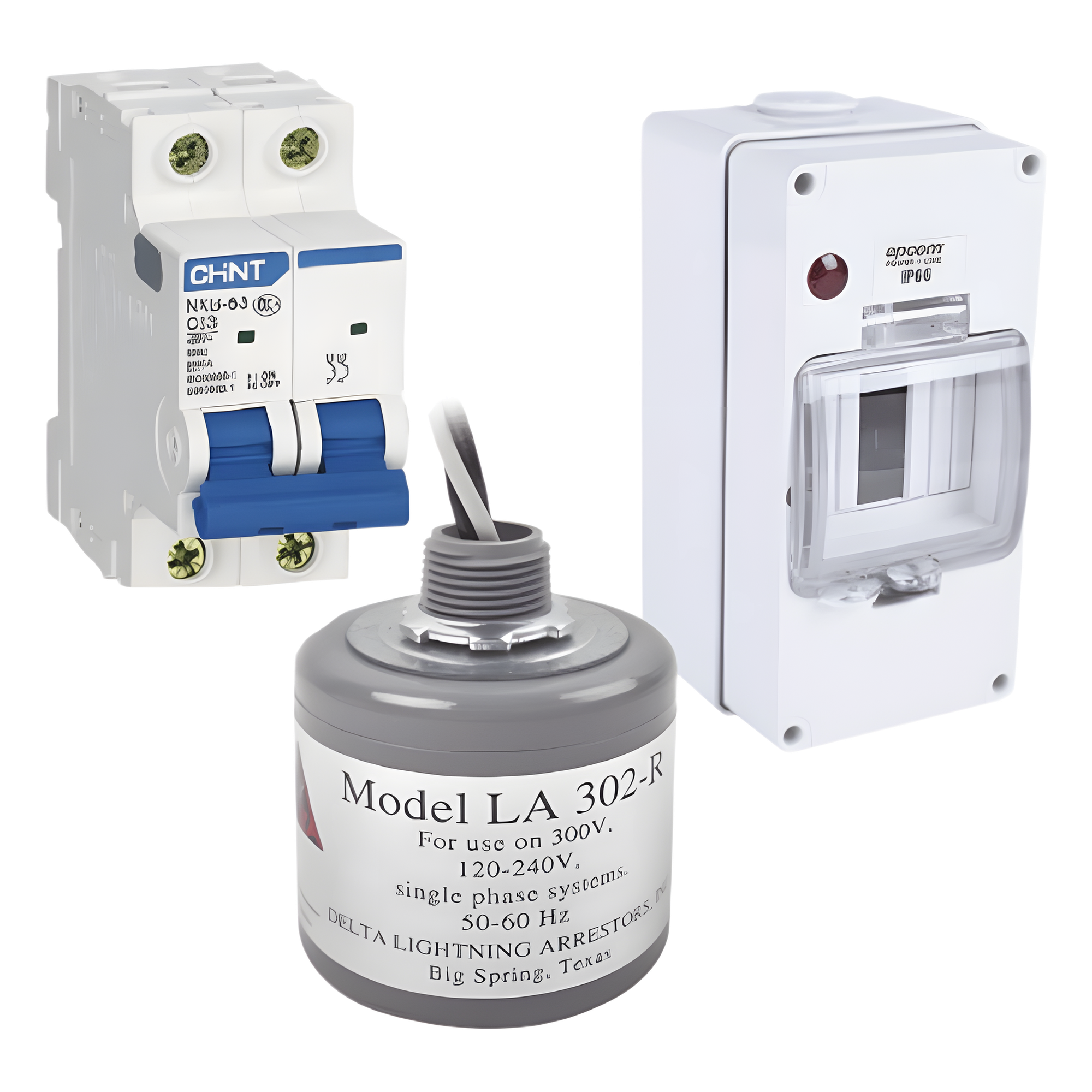 Kit de Centro de Carga Para Corriente Alterna, Breaker de hasta 400 Vca de 40 A con Supresor de Picos Transitorios. — EPCOM POWERLINE · SKU PL40ACA