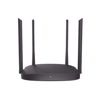 Router Inalámbrico WISP / Hasta 1200 Mbps / Doble Banda AC (2.4 GHz y 5 GHz) / 3 Puertos LAN 10/100 Mbps + 1 Puerto WAN 10/100 Mbps / 4 Antenas Externas Omnidireccional de 5 dBi / Interior — HIKVISION · SKU DS-3WR12C