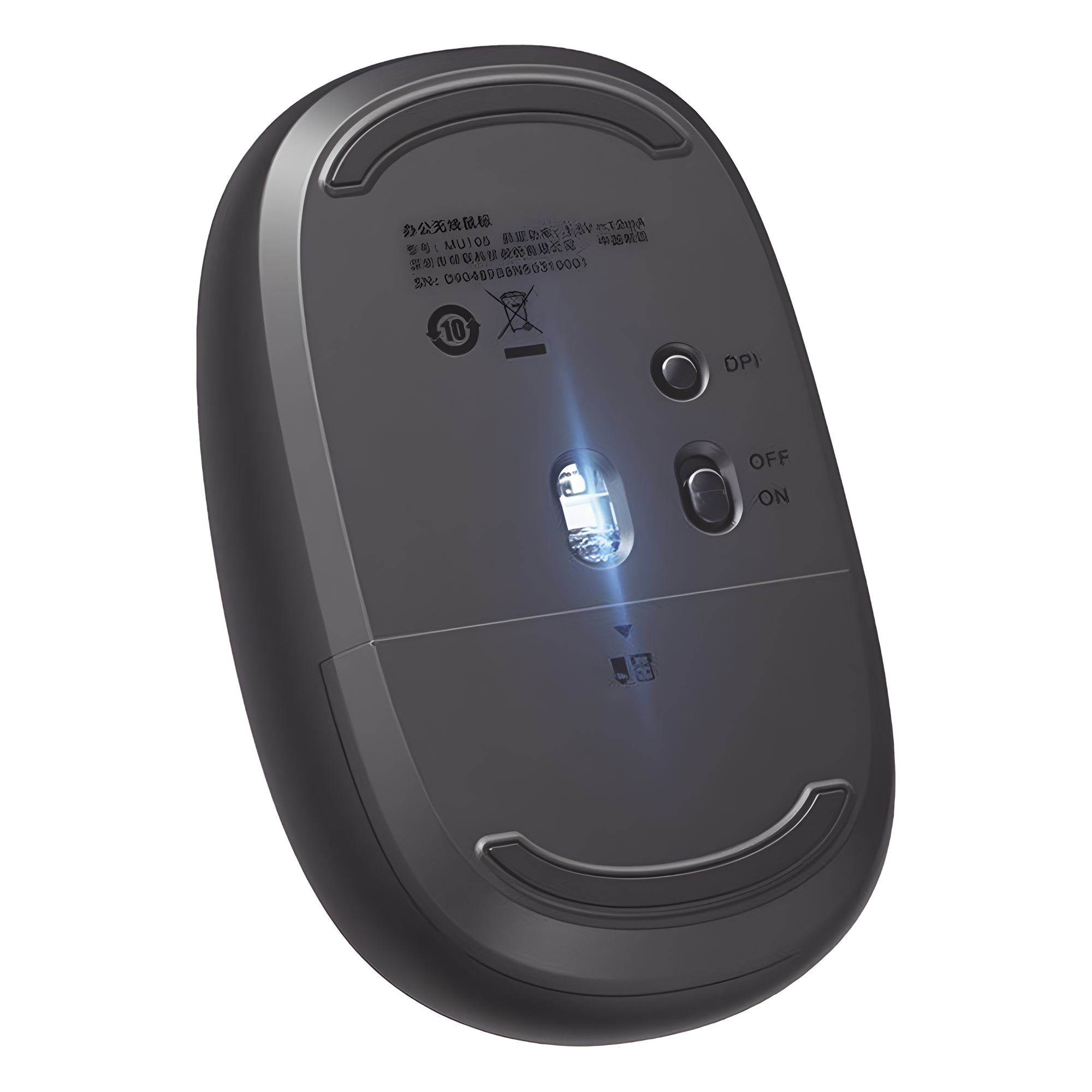 Mouse Inalámbrico 2.4G 800/1200/1600/2400 DPI | Función de 3 botones | Alcance 10m | Silencioso |  Ergonómico | Anti-caída y Anti-interferencias | Batería Alcalina AA incluida  | Midnight Blue.