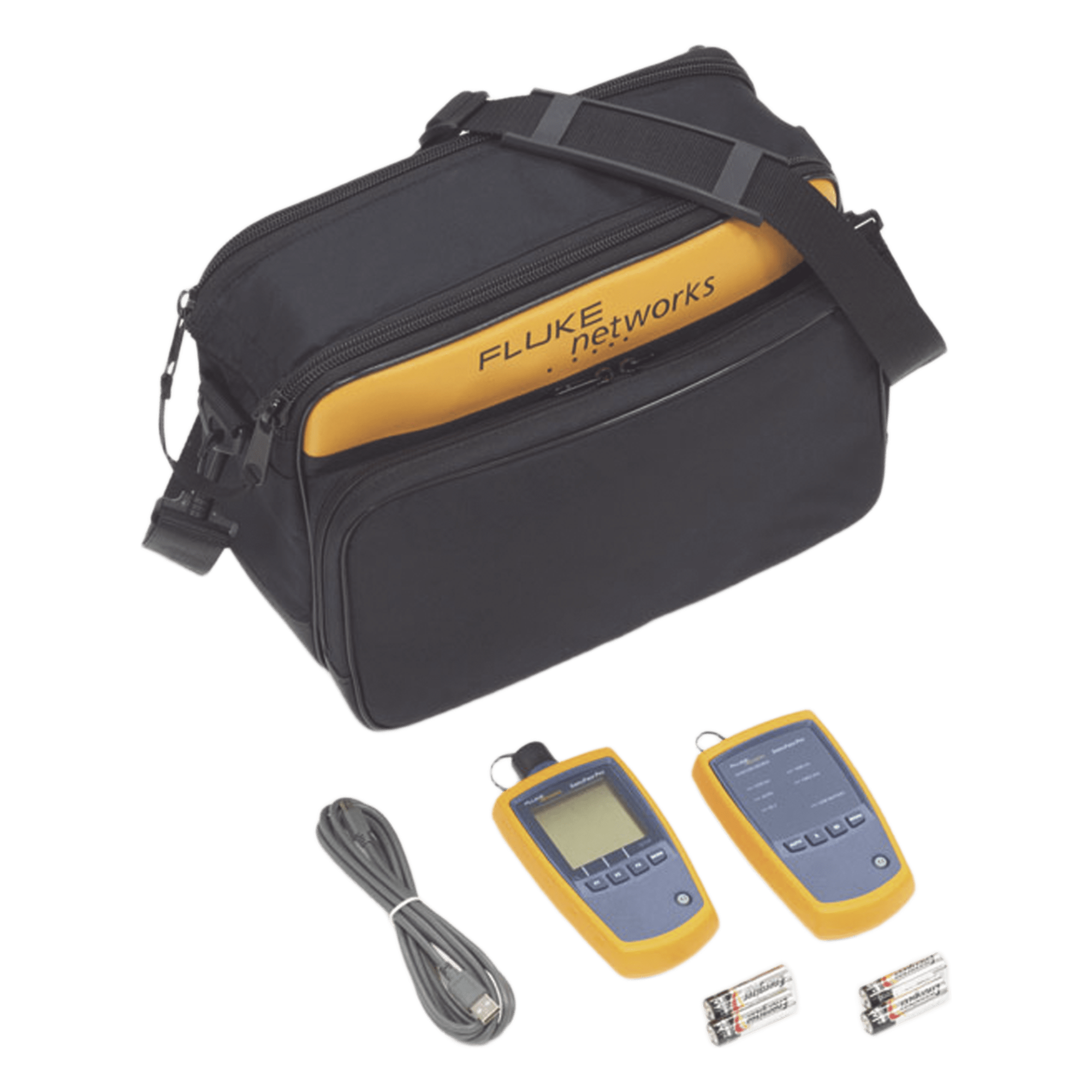 Kit de Verificación SimpliFiber para Fibra Óptica Monomodo, con Fuente de 1310/1550 nm y Medidor de Potencia — FLUKE NETWORKS · SKU FTK2000