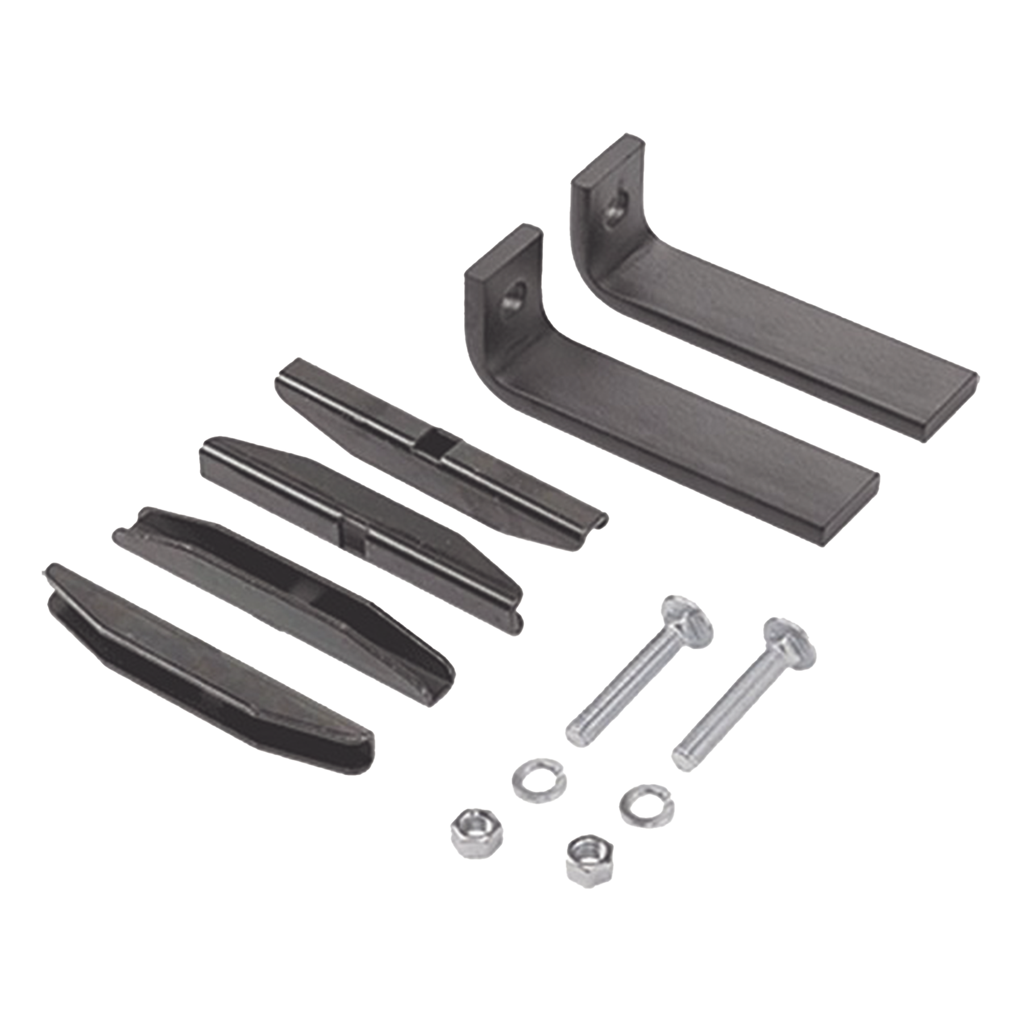 Kit de Accesorios Para Fijar a Piso en Vertical a Escalerilla Recta, de Acero, Color Negro — HOFFMAN · SKU LFKB