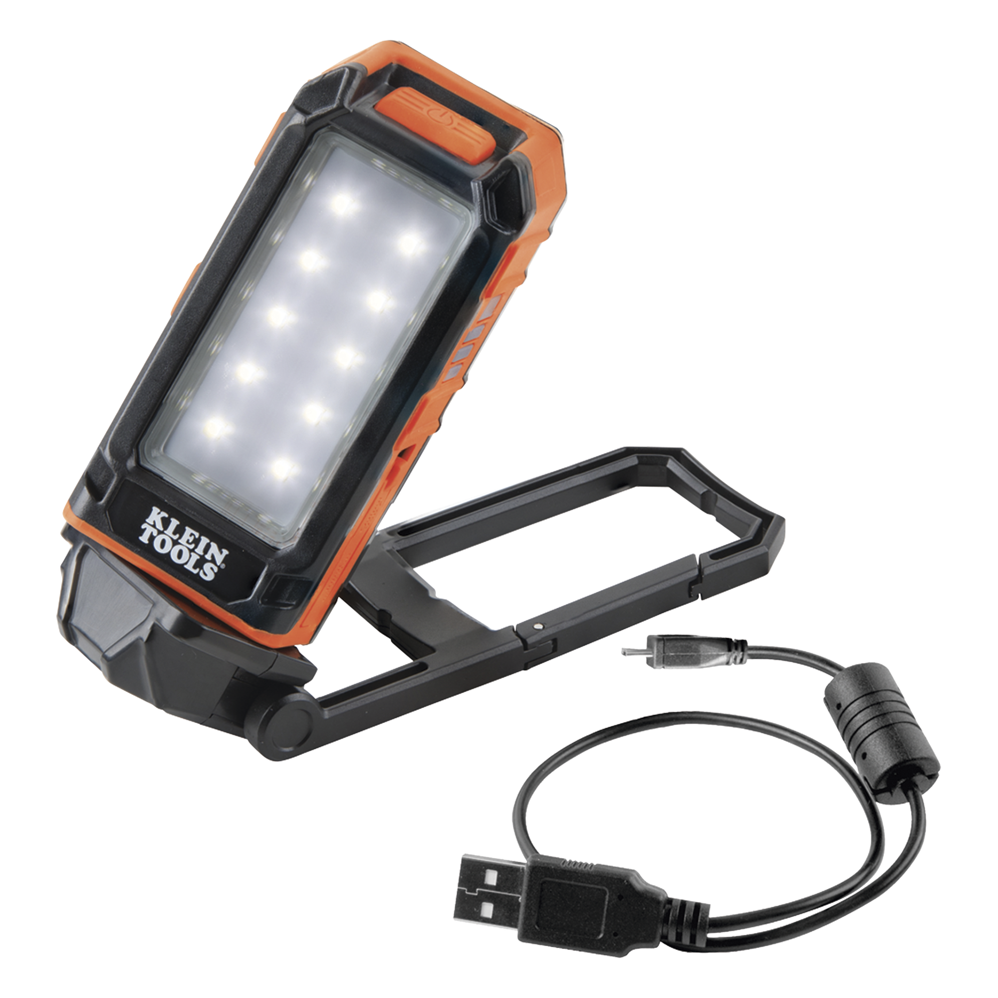Lámpara de LED para Trabajo Personal, Recargable y Magnética (53 x 130 x 42 mm). 2 Potencias a elegir. Puede Cargar Smartphone — KLEIN TOOLS · SKU 56-403