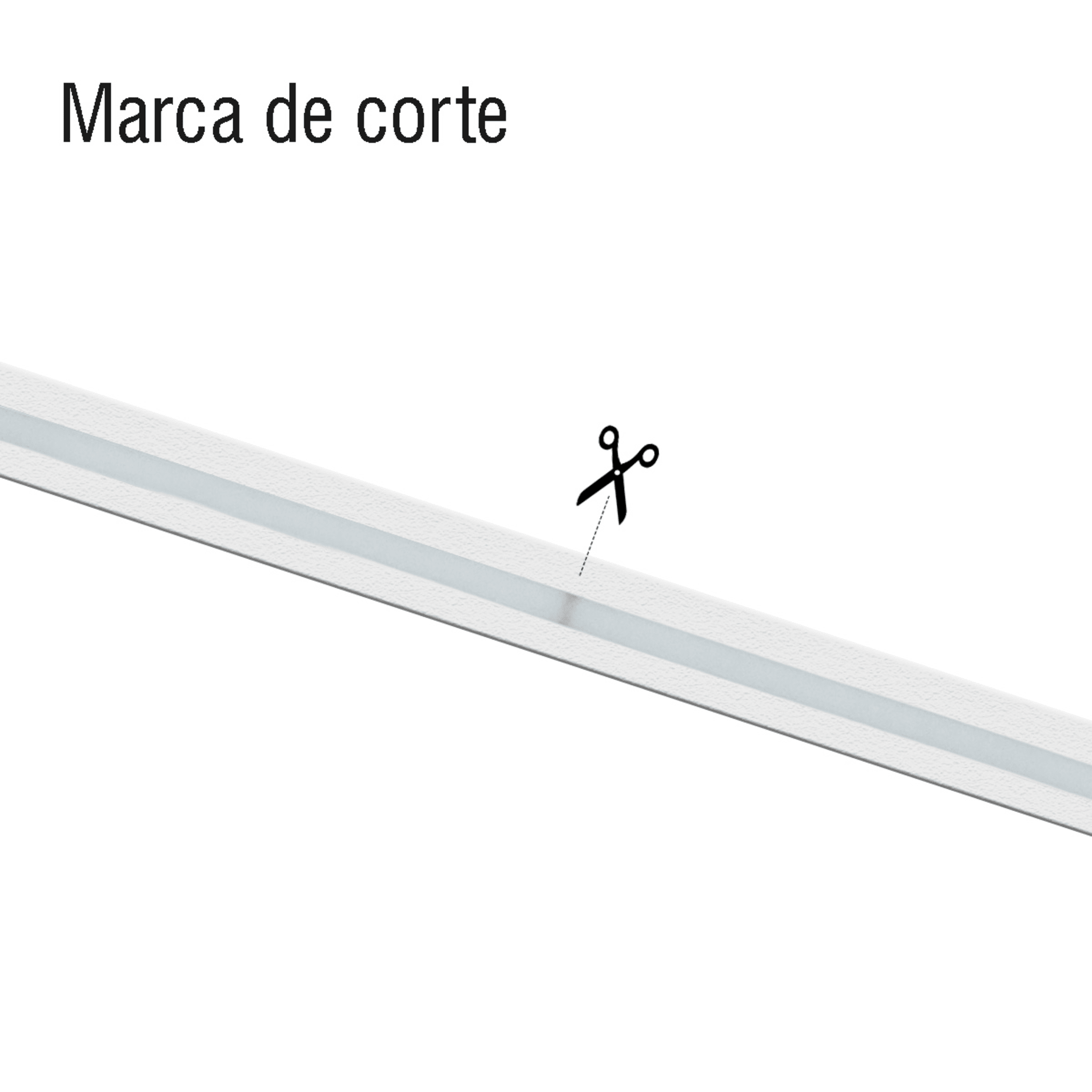 Manguera LED Luminosa Blanca de Resina Transparente y Flexible / Para uso Interior o Exterior / Carrete de 50 m/ 110V CA 4.2 A/ 500 W Potencia / T.C.C. 6500 K.