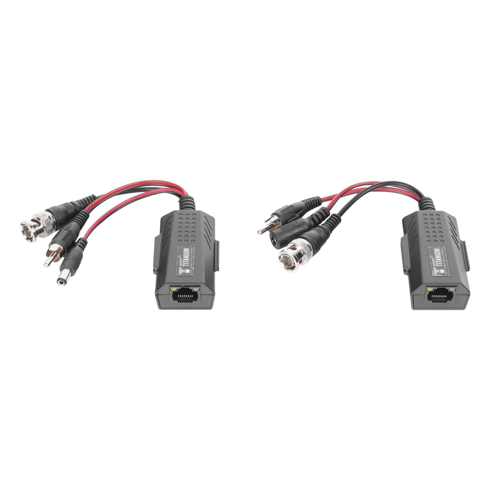 Kit de transceptores activos, envía alimentación 12V/24Vcc/AC, video y audio a una distancia de hasta 150 m en 4K para aplicaciones de video por UTP Cat 5e / 6 en alta definición.