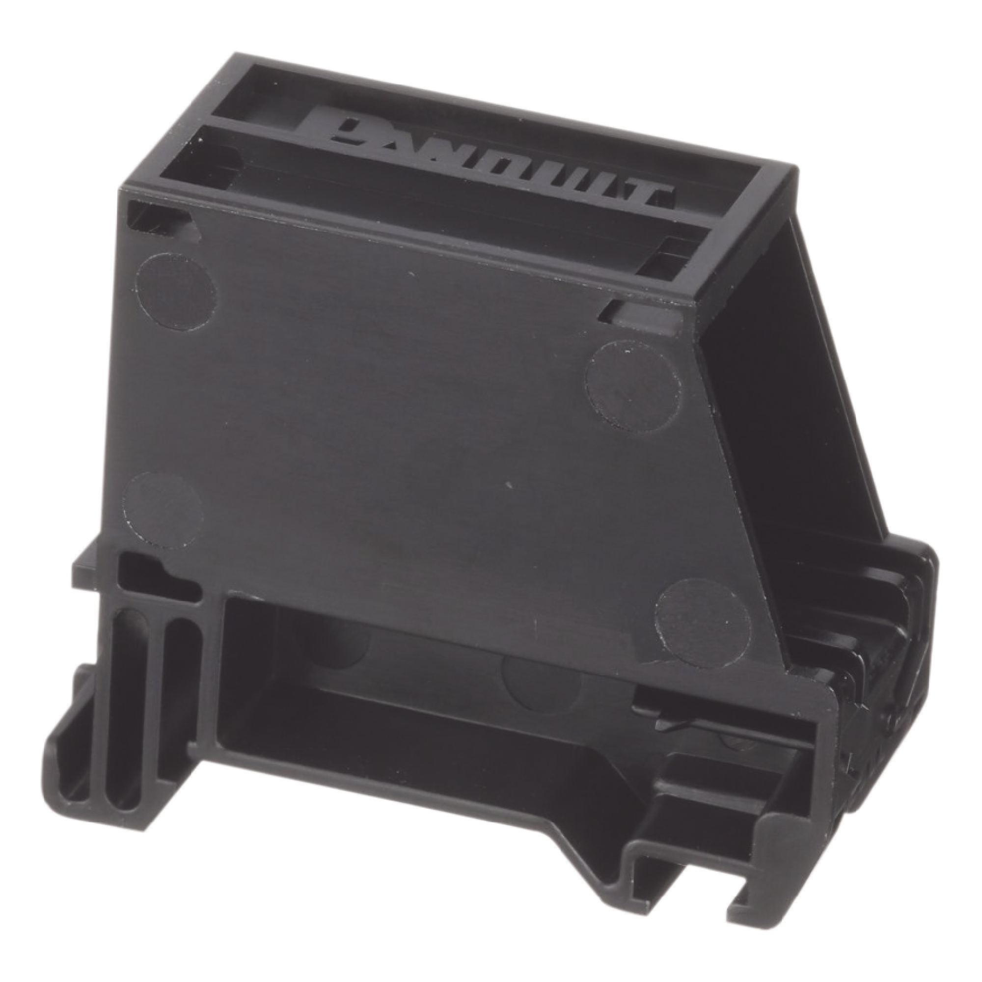 Adaptador de 1 Puerto, Para Conectores Tipo Mini-Com, Montaje en Riel Din Estándar de 35 mm (1.38 pulgadas), Color Negro — PANDUIT · SKU CADIN1BL