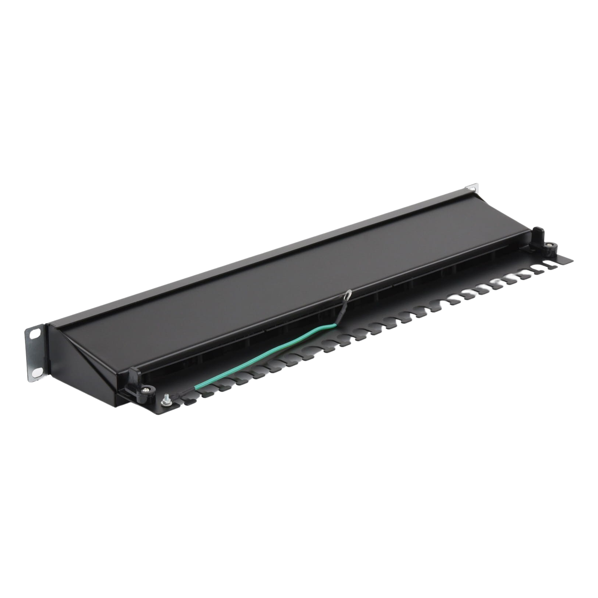 Panel de Parcheo / 24 Puertos / Cat6A Blindado / 1U Rack / T568A/B / 0 a 70°C