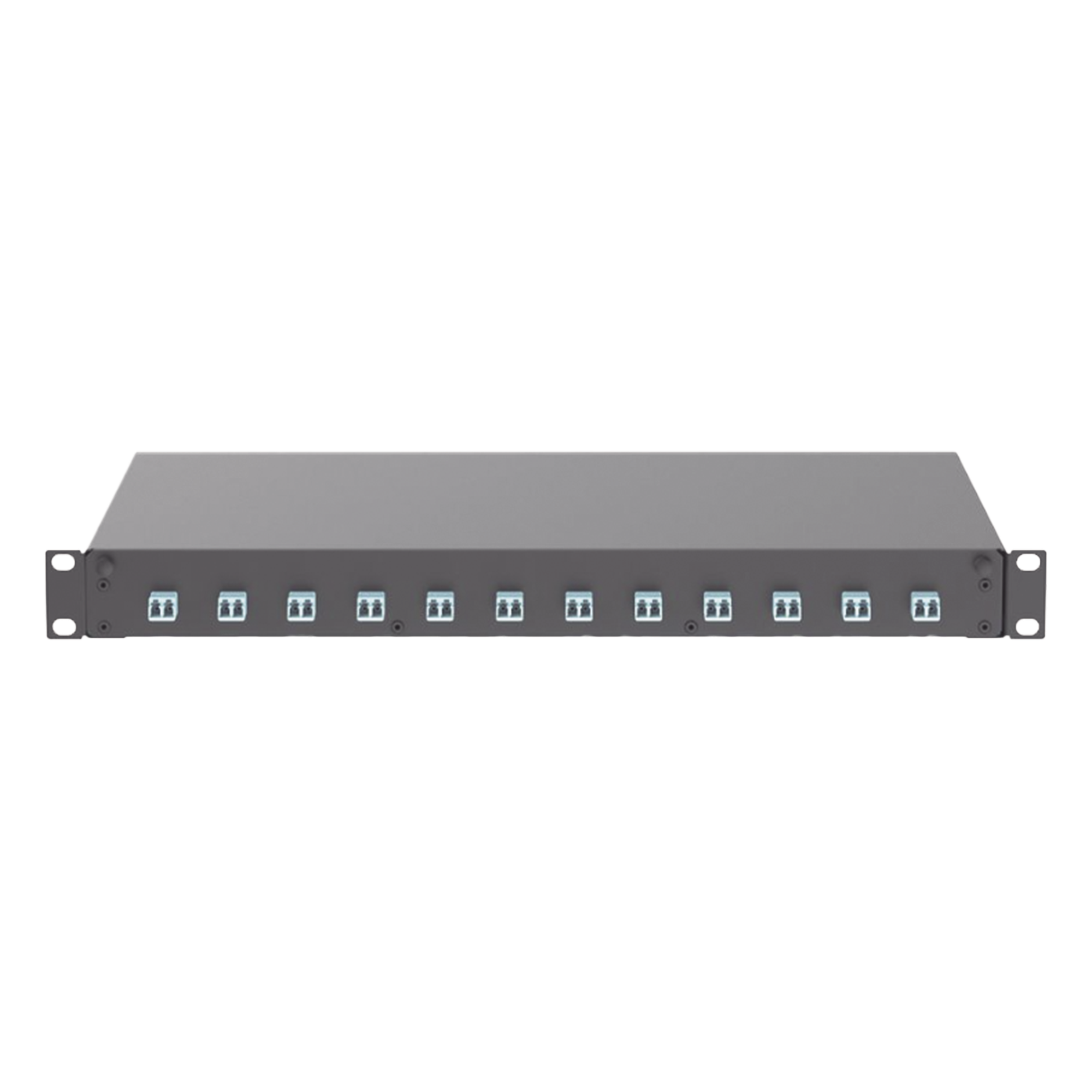 Distribuidor de Fibra Óptica, Con 12 Conectores LC Duplex (24 Fibras), Para Fibra Multimodo OM3/OM4, 1 UR — PANDUIT · SKU FD1W12AQDLCZ