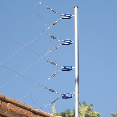 Aislador de color Azul para postes de esquina de alta Resistencia con Anti UV de uso en cercos eléctricos