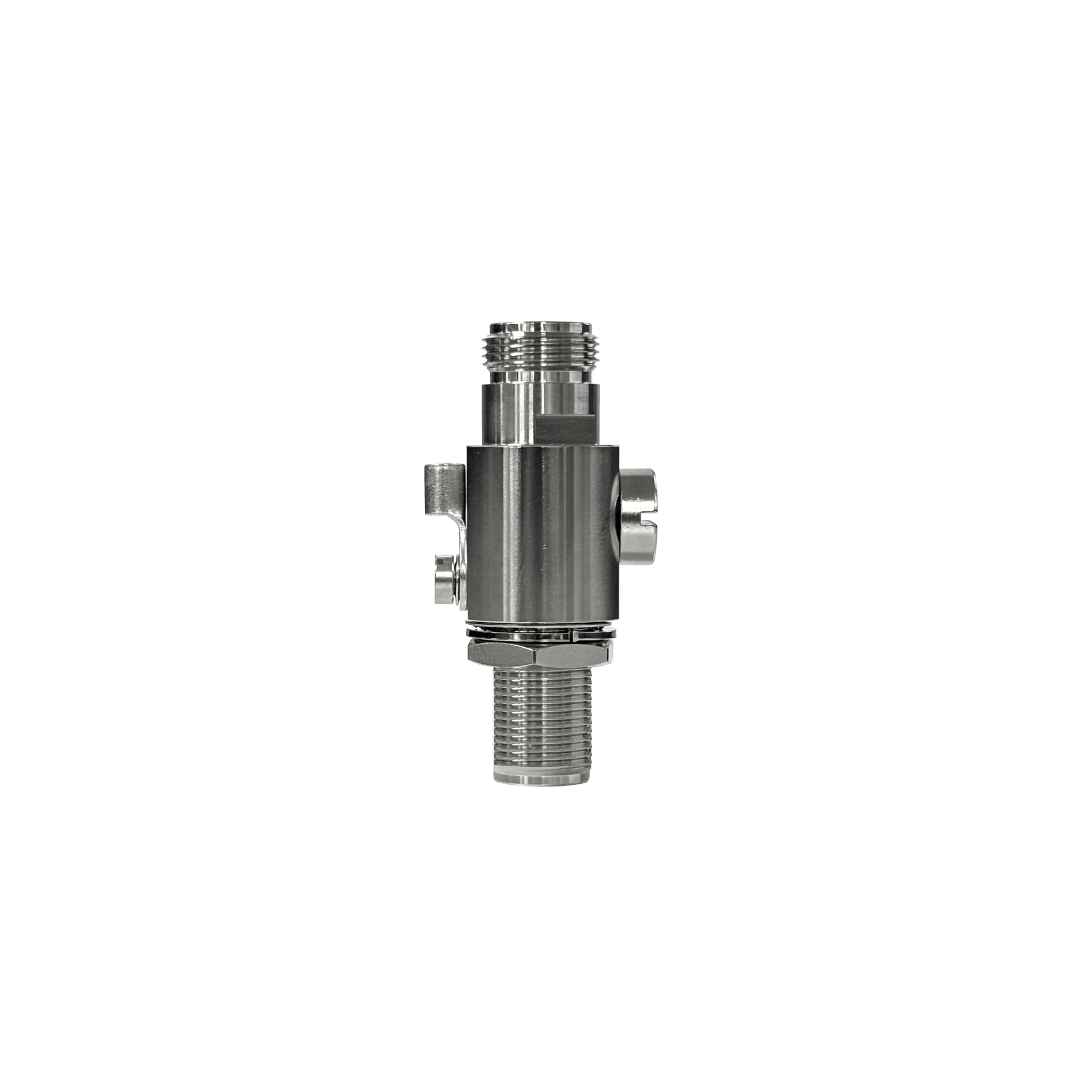 Protector Contra Descargas Eléctricas / Rango de Frecuencia de DC a 5.8 GHz / Impedancia 50Ω / Protección Bidireccional / Tubo de Descarga de Gas 90V Reemplazable / Conectores N hembra