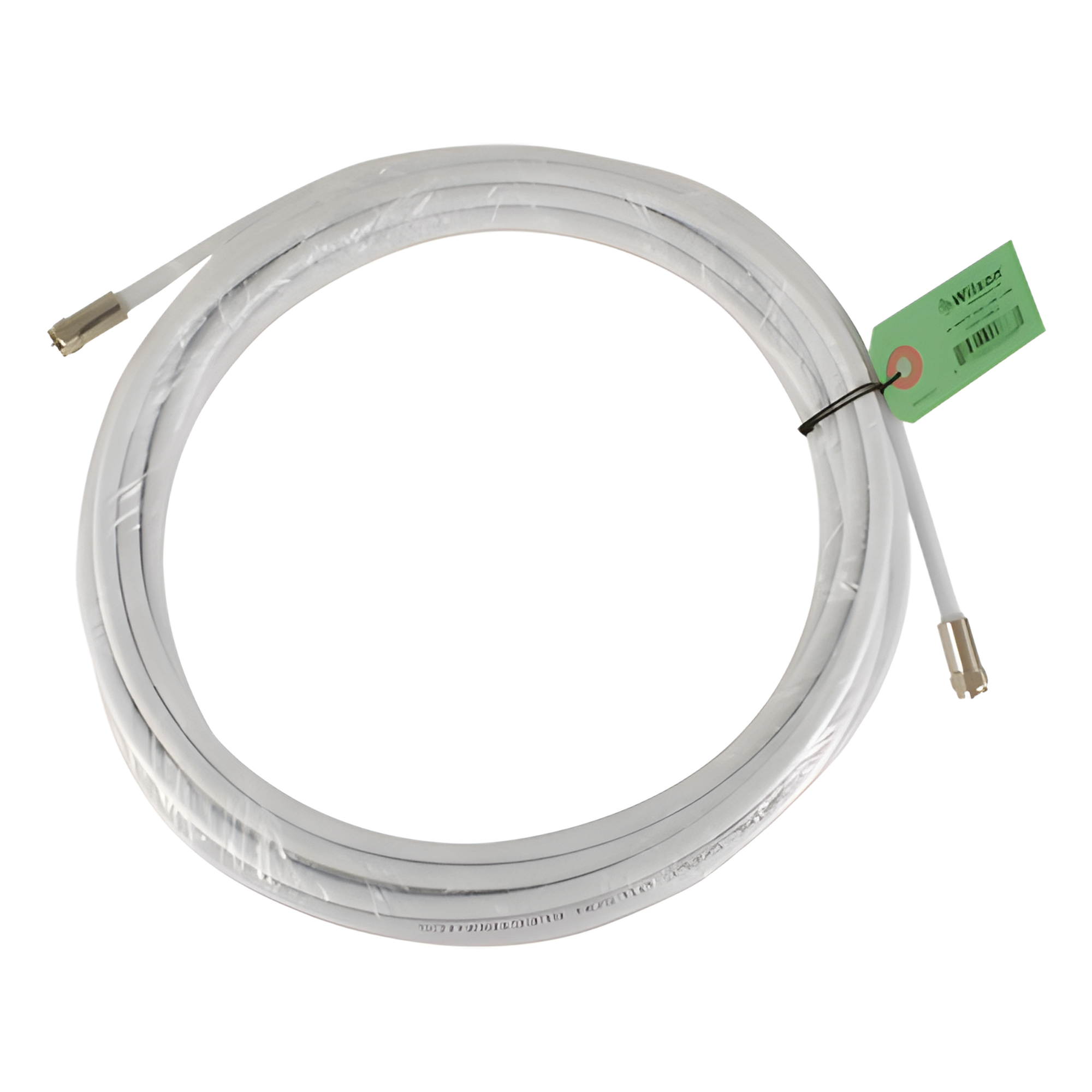 Jumper Coaxial con Cable Tipo RG-6 en Color Blanco de 9.14 Metros (30 Pies) de Longitud y Conectores F Macho en Ambos Extremos. 75 Ohm de Impedancia. — WILSONPRO / WEBOOST · SKU 950-630
