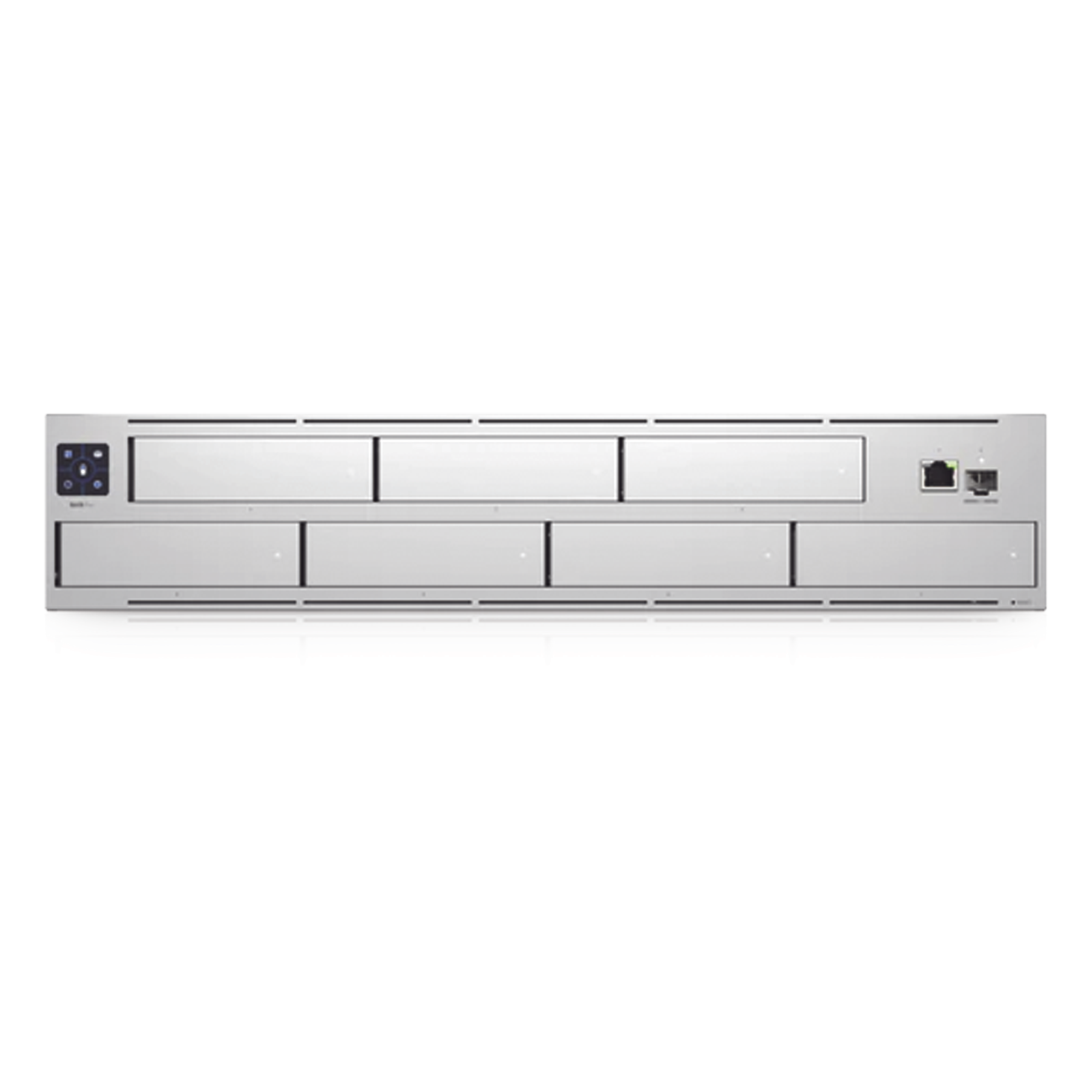 NVR PRO UniFi Protect, con bahía para 7 discos duros, almacena hasta 20 cámaras 4k o 60 cámaras 1080p, pantalla táctil — UBIQUITI · SKU UNVR-PRO