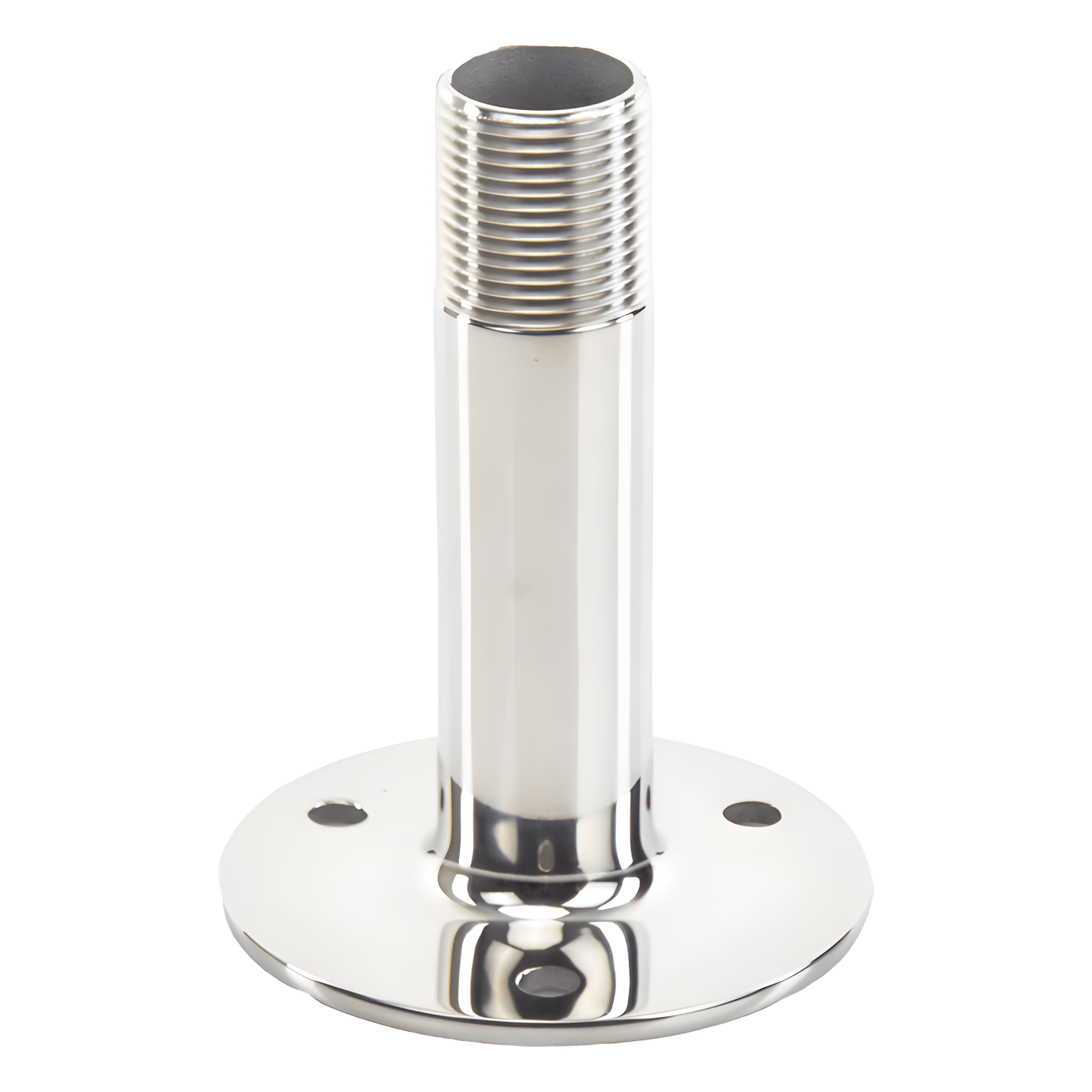 Montaje Recto de Acero Inoxidable / de 4 pulgadas de Alto y 3 de Base / Rosca 1-1/4 — SHAKESPEARE · SKU 4365