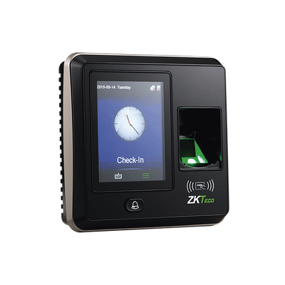 Terminal de Control de Acceso / 1,500 Huellas / Pantalla 2.8" / TCP/IP y USB / Wiegand 26 bits / Sensor Óptico